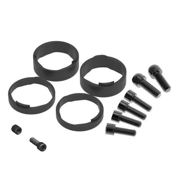 OneUp EDC Stem Spacers and Bolt Kit - Premium Bike Stem Spacer Set for MTB & Road Bikes - Durable Aluminum Spacers & Stainless Steel Bolts - Perfect for Bike Maintenance, Upgrades, and Customization