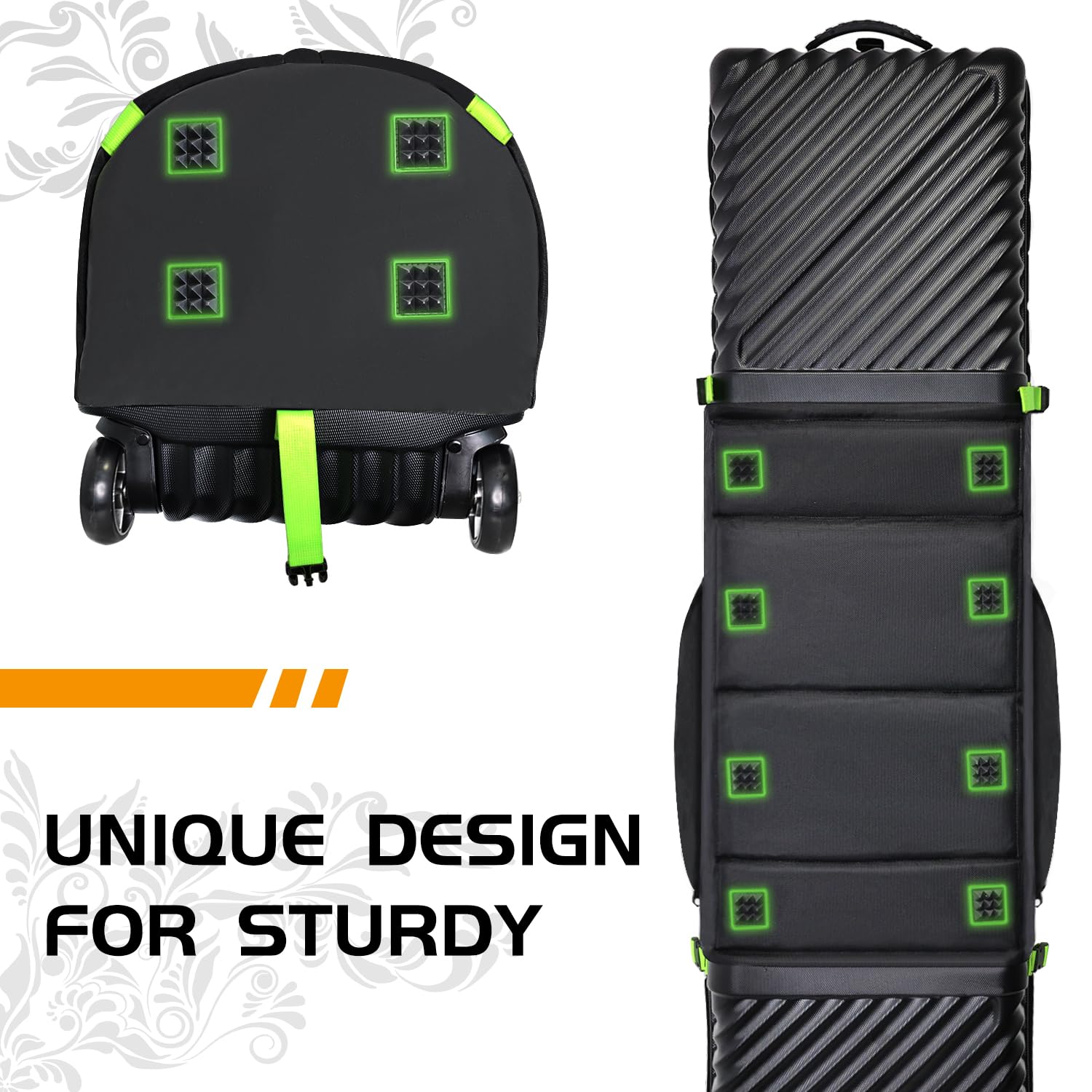Kube Ultra-Portable Foldable Golf Travel Bag with Wheels - Hard Golf Travel Case for Airlines | Lightweight & Easy to Carry | Perfect for Golf Trips, Air Travel & Storage | Durable Golf Club Protection
