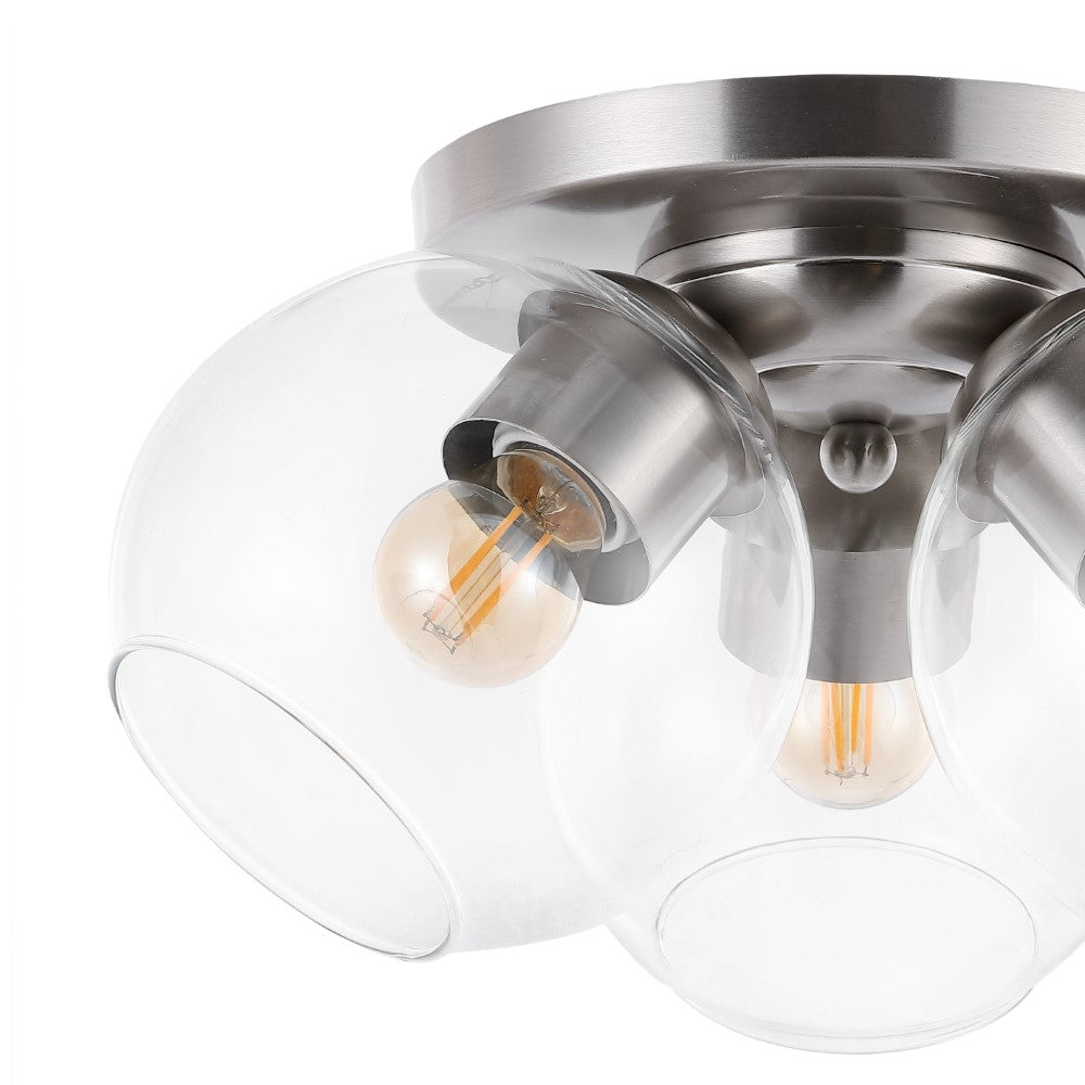 Rustic Farmhouse Semi Flush Mount Ceiling Light - 11.5