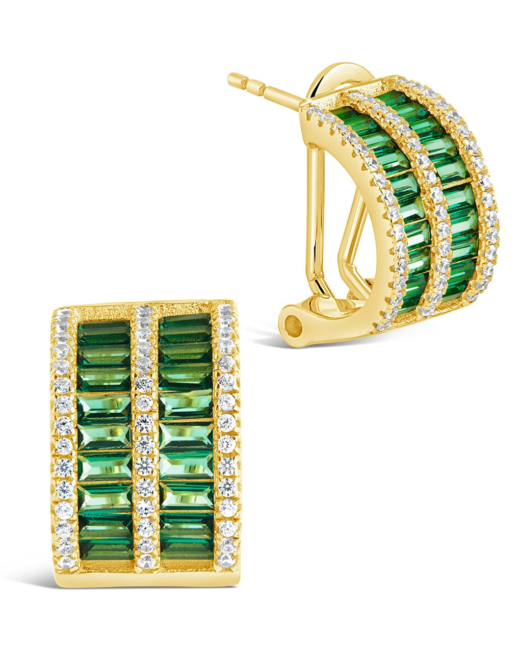 Serena CZ Hoop Earrings for Women - 925 Sterling Silver Cubic Zirconia Huggie Hoops | Perfect for Everyday Wear, Parties & Gifts