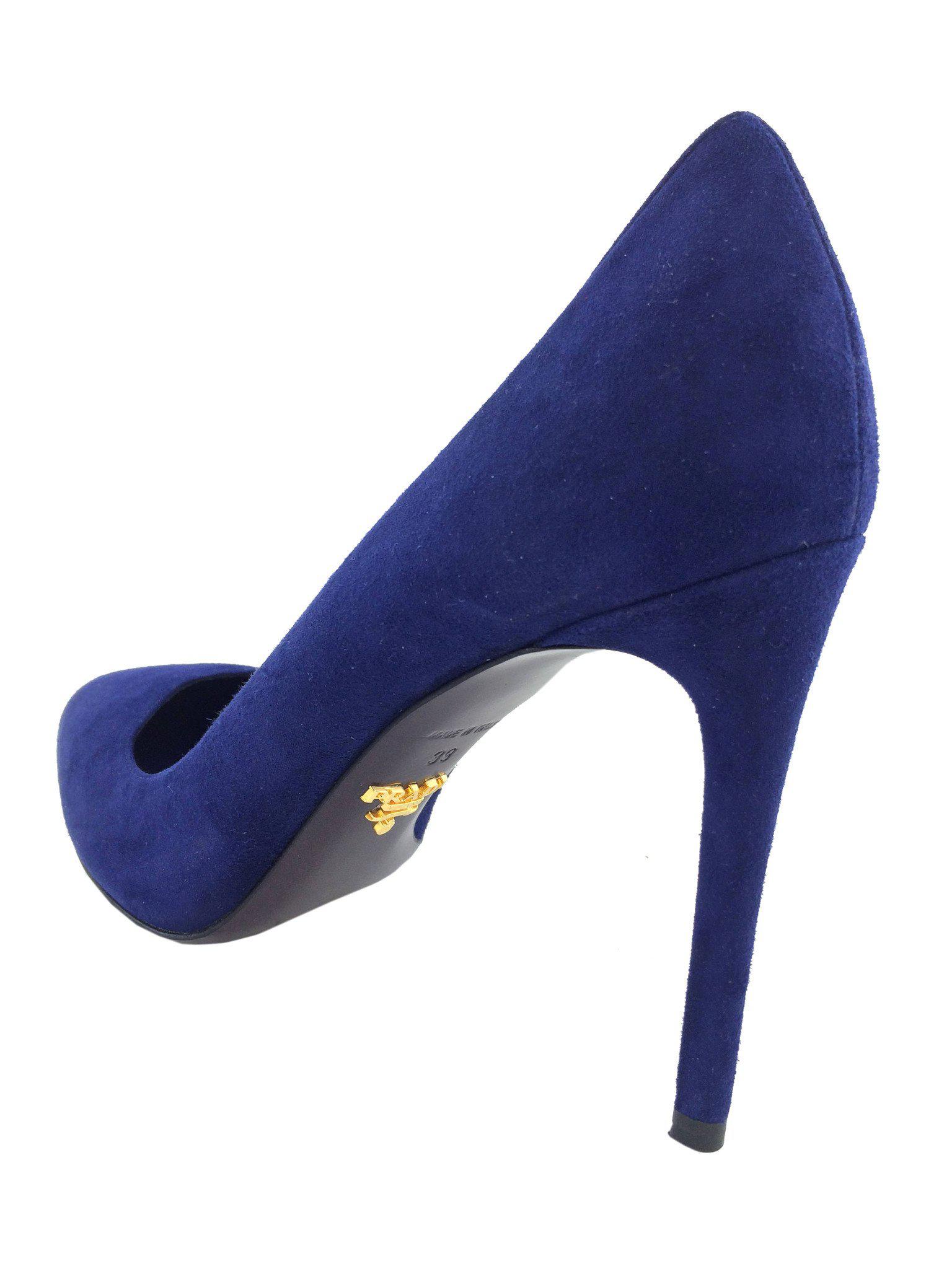 Prada Suede Point Toe Pumps Women's Size 9 (IT39) - Luxury High Heels for Office, Party & Special Occasions