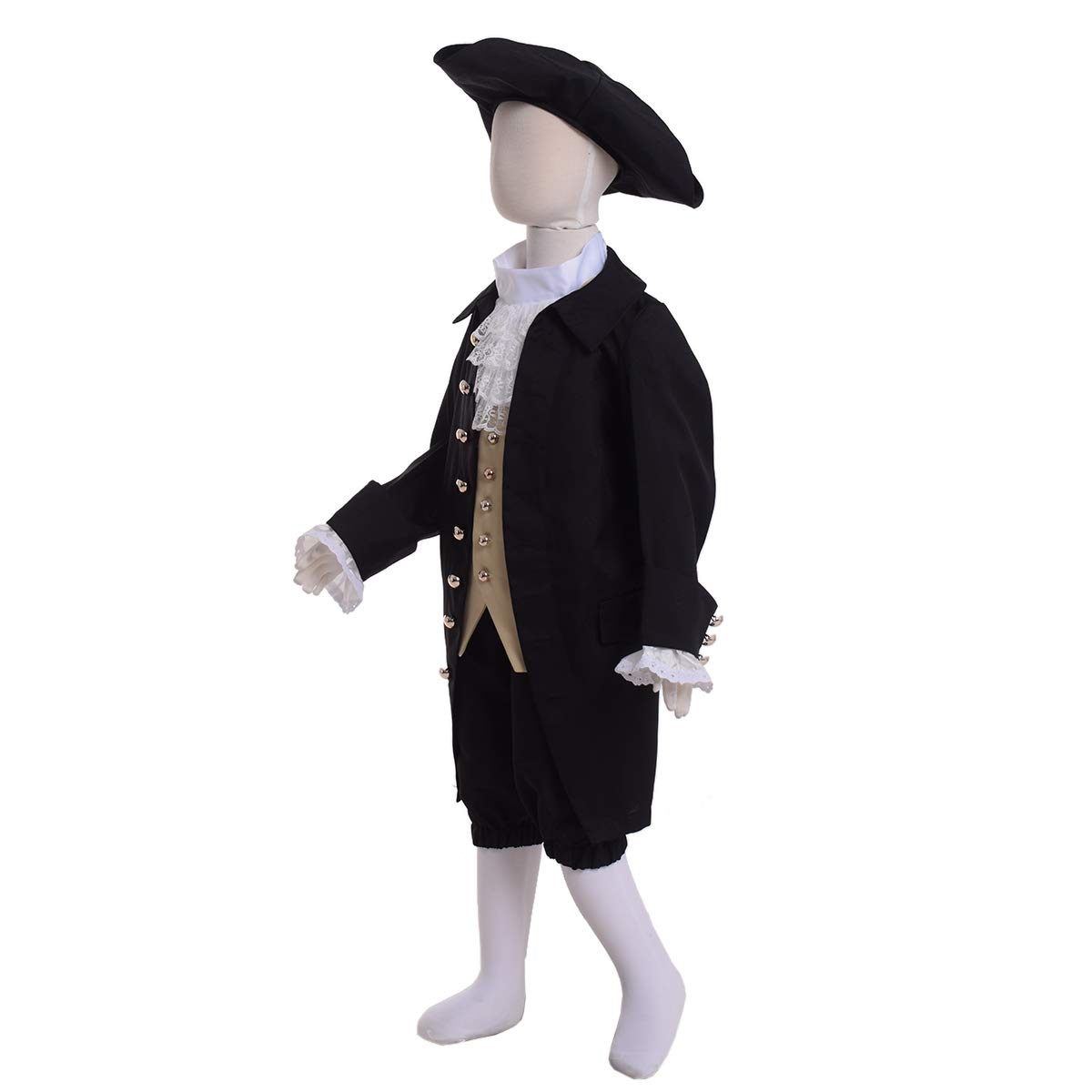 18th Century Colonial Costume for Boys - Authentic American Historical Outfit for Halloween, School Plays & Reenactments