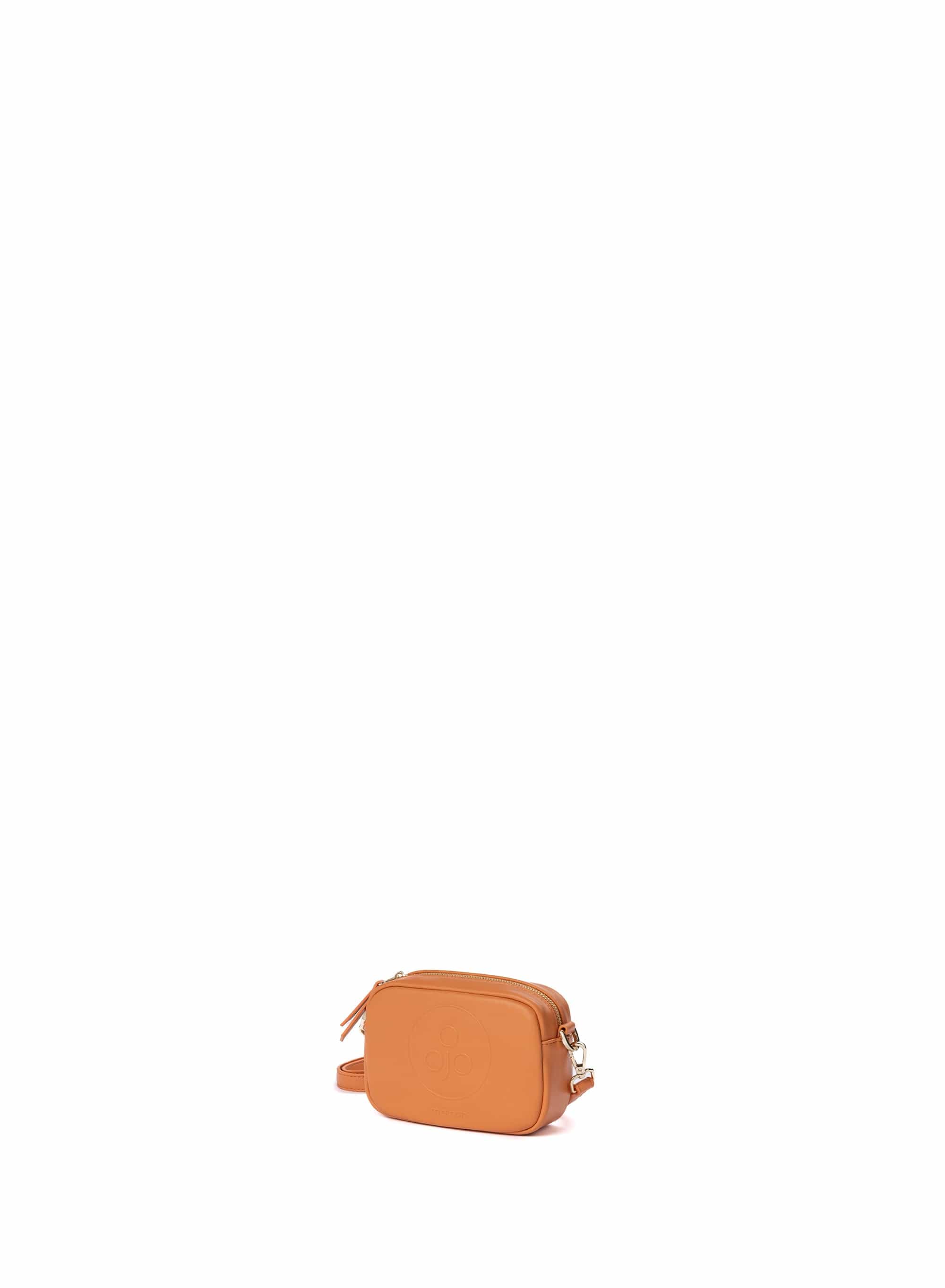 Eco-Friendly Mini Vegan Leather Crossbody Bag - Orange | Sustainable Fashion for Women, Perfect for Travel & Everyday Use