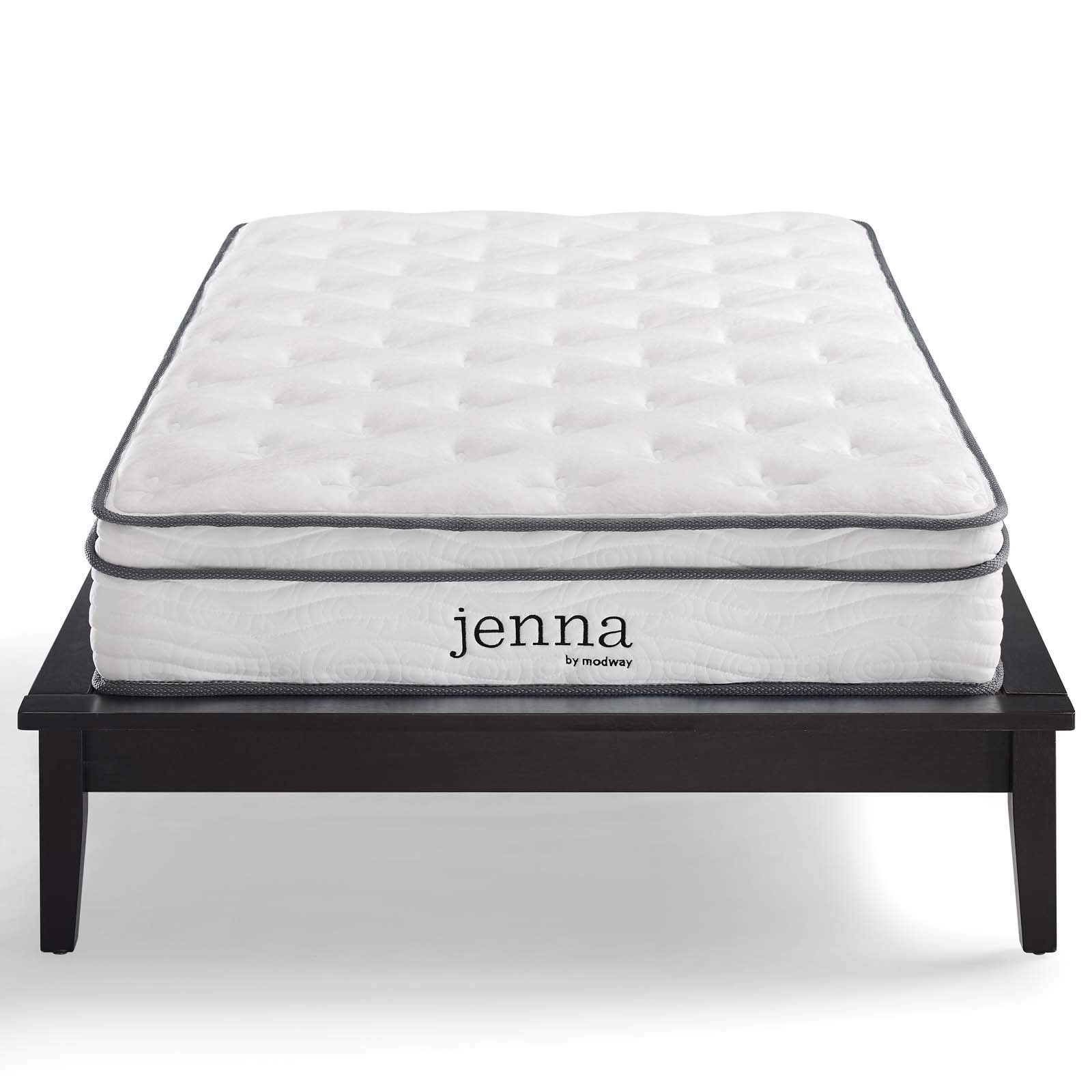 Modern Urban Designer Twin Size Mattress - White Fabric Bed for Contemporary Bedrooms, Perfect for Small Spaces and Guest Rooms