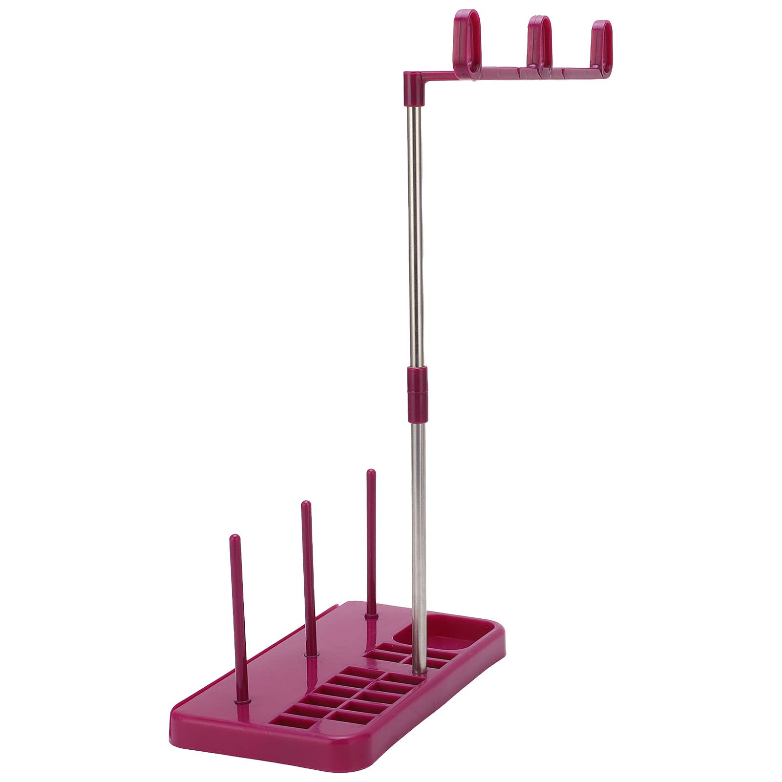 Fdit Cone Thread Holder - Plastic Sewing Machine Thread Stand with Easy Hanging, Purple Color for Home Embroidery & Quilting | Perfect for Craft Rooms, Sewing Studios & DIY Projects