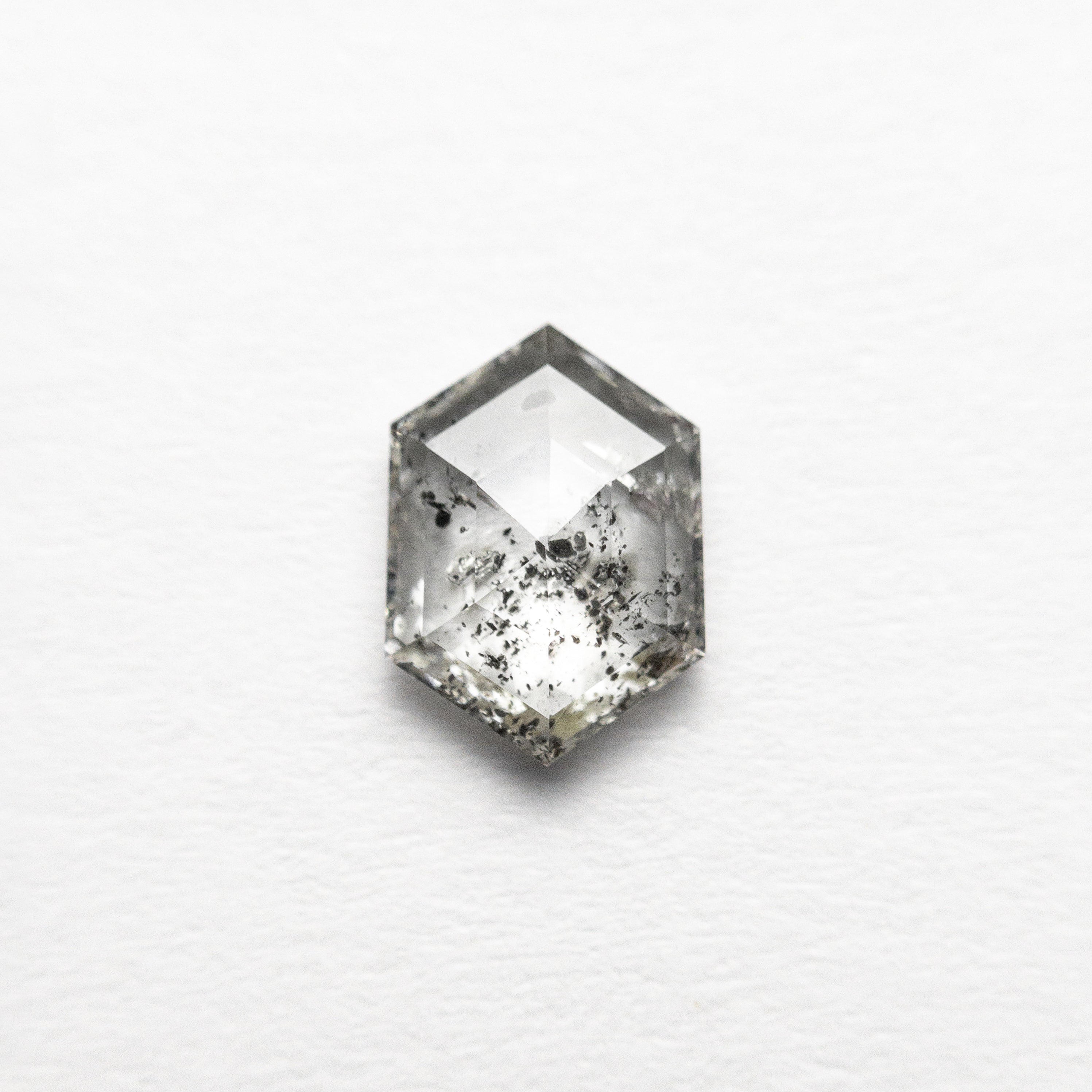 0.64ct Hexagon Rose Cut Loose Gemstone - 6.85x4.94x2.06mm Natural Rose Quartz for Jewelry Making, Engagement Rings & DIY Crafts