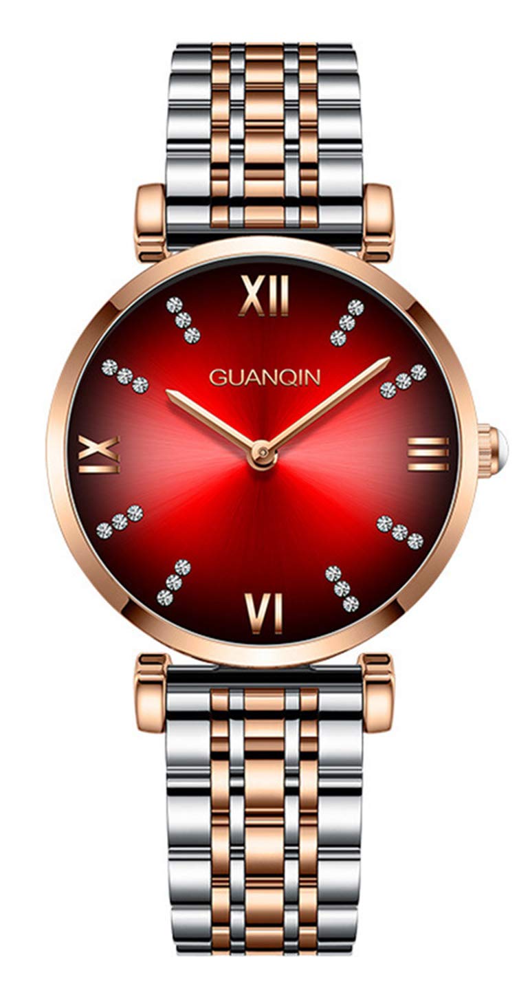 Stylish Women's Quartz Watches - Fashion Casual Sports Watch with Rhinestones, Waterproof Stainless Steel for Everyday Wear | Perfect for Work, Gym & Outdoor Activities