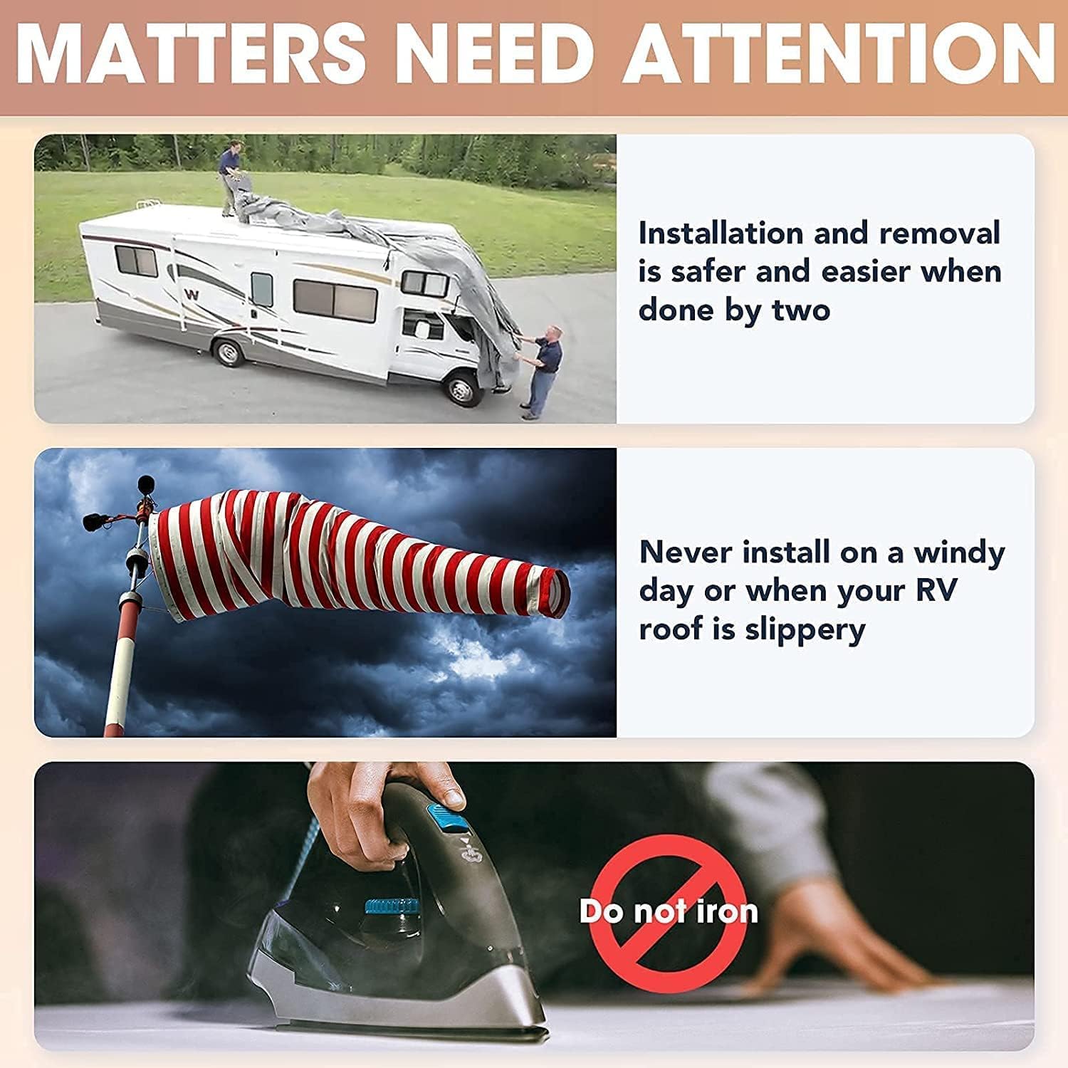 16ft to 36ft RV Cover - Waterproof & UV Resistant Travel Trailer Cover for 27-30ft Campers | Heavy Duty Camper Cover with Gutter Jack Protection | Perfect for Outdoor Storage & Winter Camping