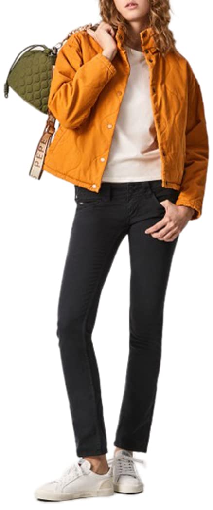 Pepe Jeans Venus Women's Black 5-Pocket Trousers Pants - Size EU 36/38 (US 27/34) - Stylish Casual & Office Wear for Everyday Comfort