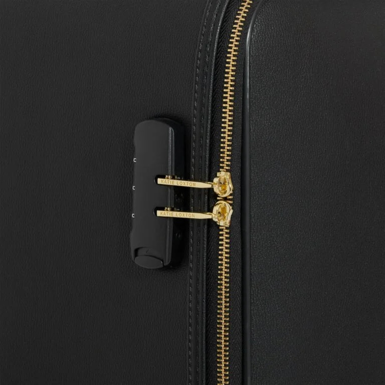 Katie Loxton Oxford Cabin Suitcase - Black | Lightweight Carry-On Luggage for Travel, Business Trips & Weekend Getaways