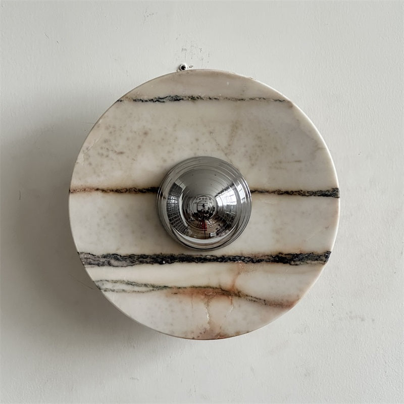 Calacatta Marble Wall Sconce Light - Modern Gold Finish Bathroom Vanity Lighting for Bedroom, Hallway & Living Room Decor