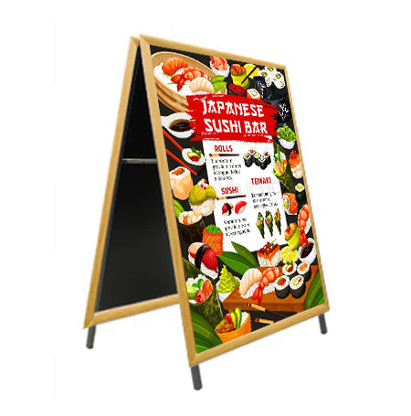 18x18 Wood A-Frame Sign Holder with 1 1/4