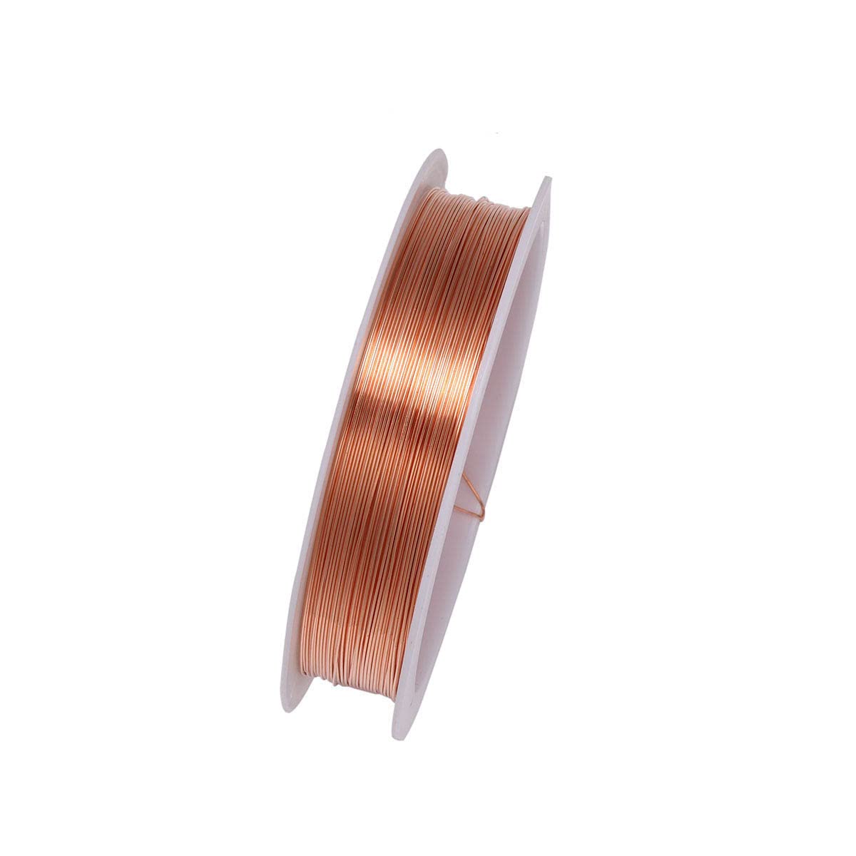 99.5% Pure Bare Copper Wire Round 0.9mm for Jewelry Making, Beading, Floral Crafts - 10 Meters (32.8ft) - Perfect for DIY Earrings, Bracelets, Wire Wrapping & Home Decor Projects