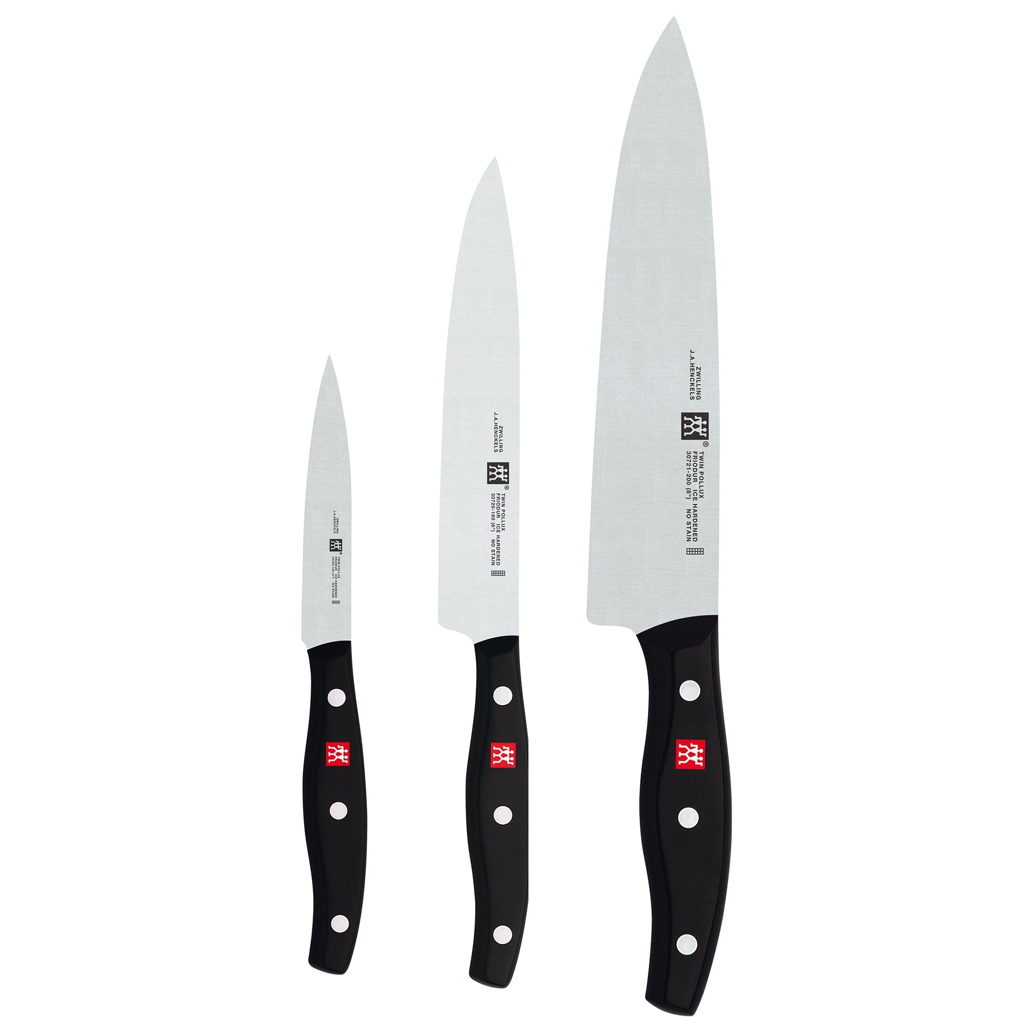 ZWILLING Twin Signature 3-Piece German Knife Set - Razor-Sharp High Carbon Stainless Steel - Dishwasher Safe - Made in Germany - Perfect for Home Cooking, Professional Chefs & Kitchen Enthusiasts