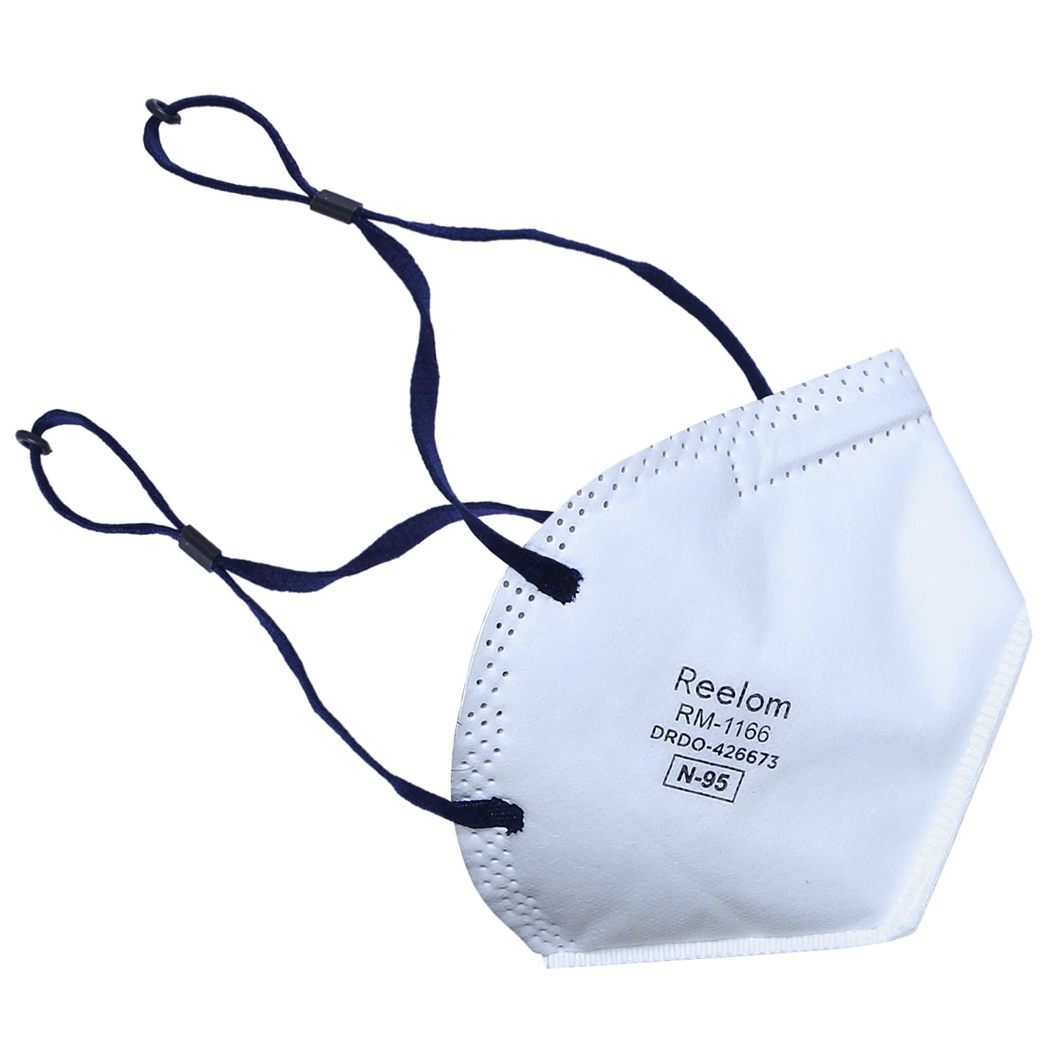 Reelom N95 Face Mask with 6-Layer Filtration - Head Loop Style, Melt Blown & Hot Air Cotton Layers (Grey, Pack of 5) - Ideal for Construction, Healthcare & Daily Protection Against Dust, Pollution & Allergens
