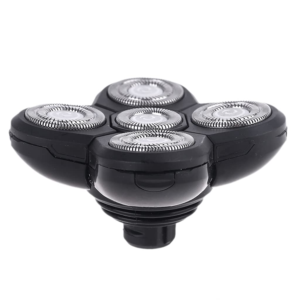Electric Shaver Replacement Heads - 5-Blade Replacement Razor Heads for Electric Shavers - Perfect for Men's Grooming & Travel Shaving Accessories