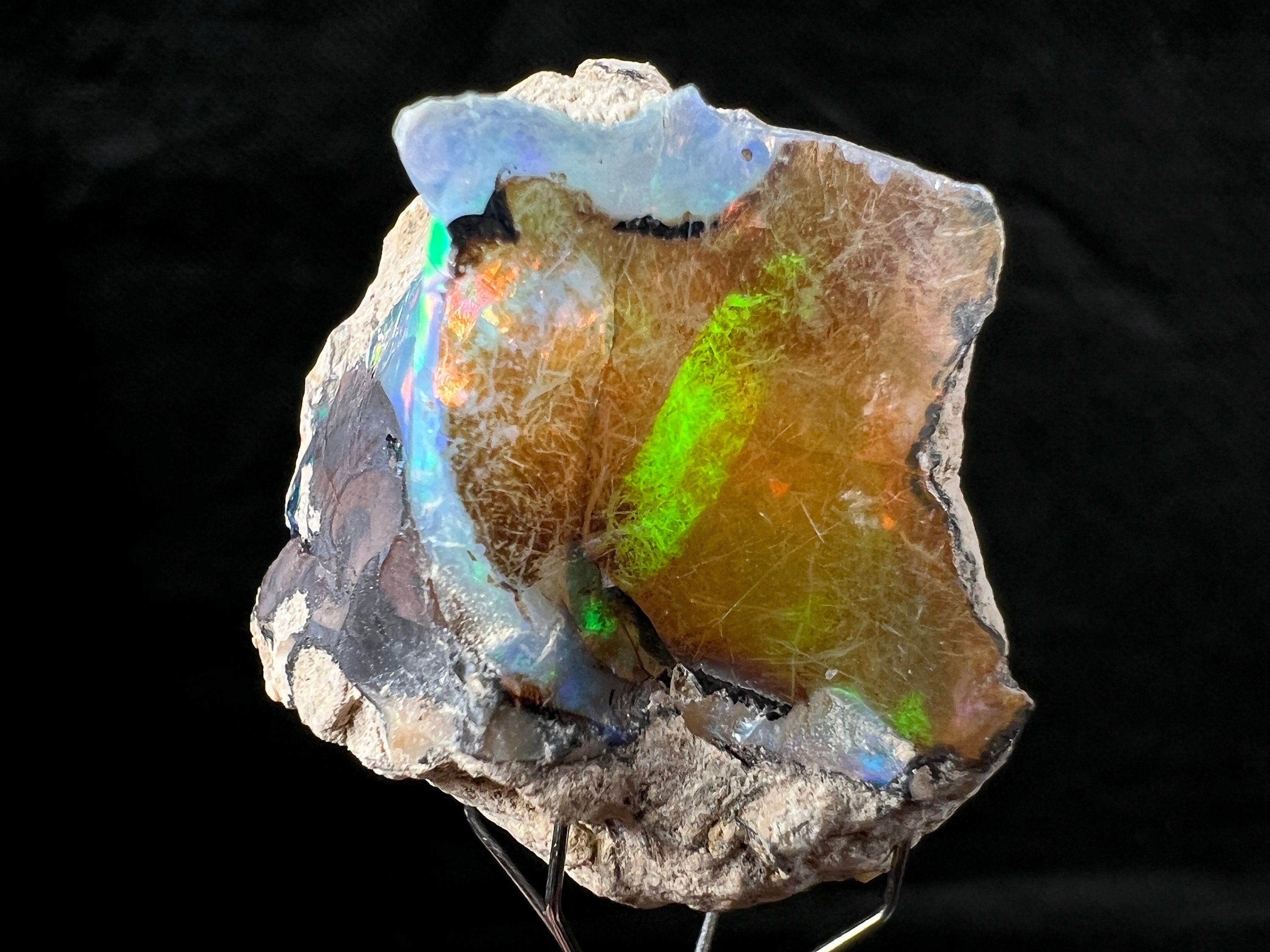 Premium 4A XL Welo Opal Raw Crystal - Certified Cutting Grade Gemstone for Jewelry Making, Cabochons & Unique Handcrafted Designs - Perfect for Rings, Pendants & DIY Craft Projects
