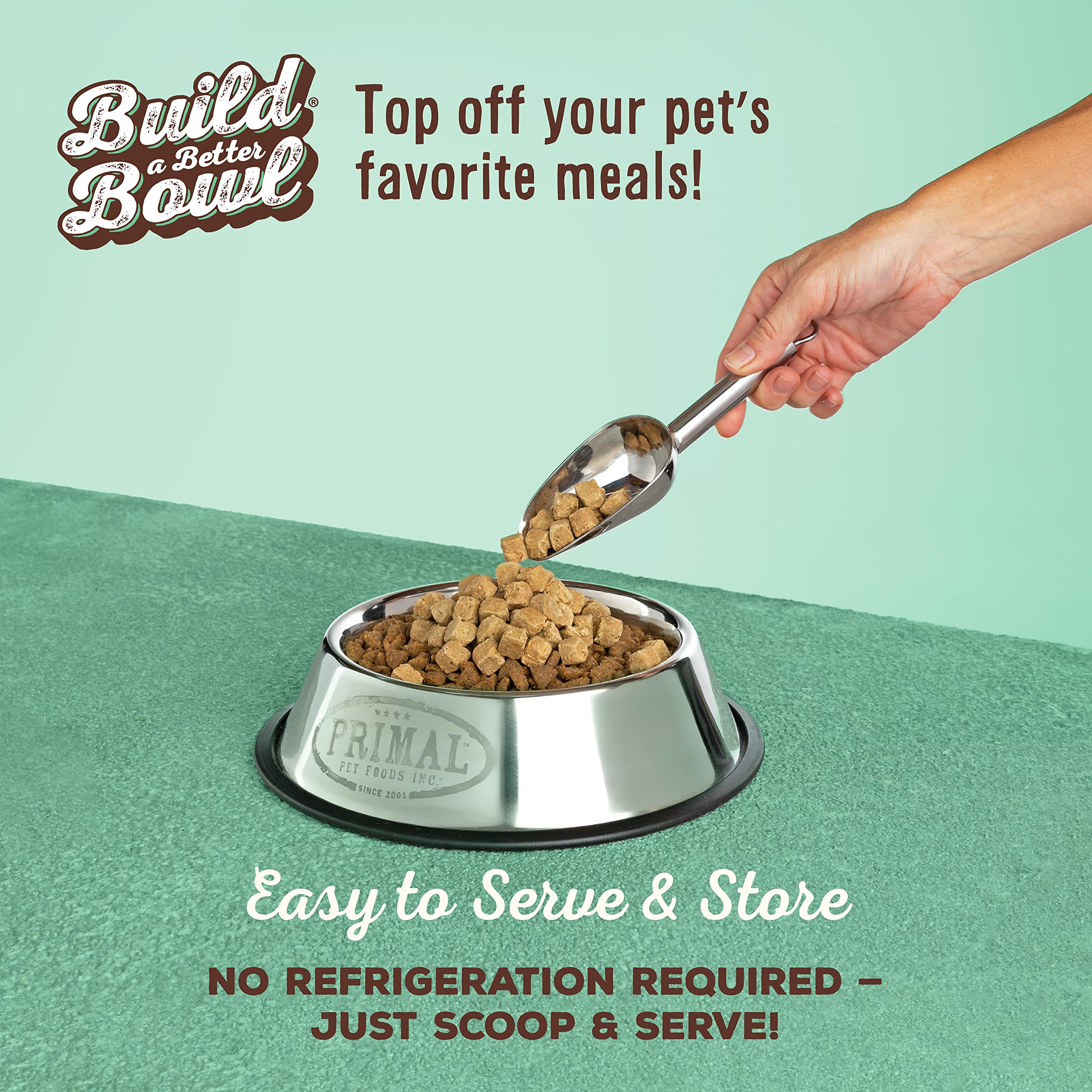 **Primal Freeze-Dried Dog & Cat Food Toppers - Grain-Free, Probiotic-Enriched Meal Mixers & Training Treats (Chicken, 3.5 oz) - Perfect for Picky Eaters, Digestive Health & Reward-Based Training**