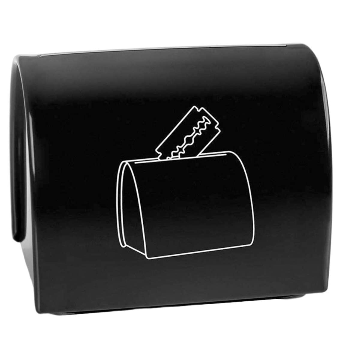 Safe Sharps Disposal Case - Razor Blade Bank for Salon & Home Use | Secure Razor Blade Recycling Container Box | Ideal for Shaving, Salon & Medical Waste Storage
