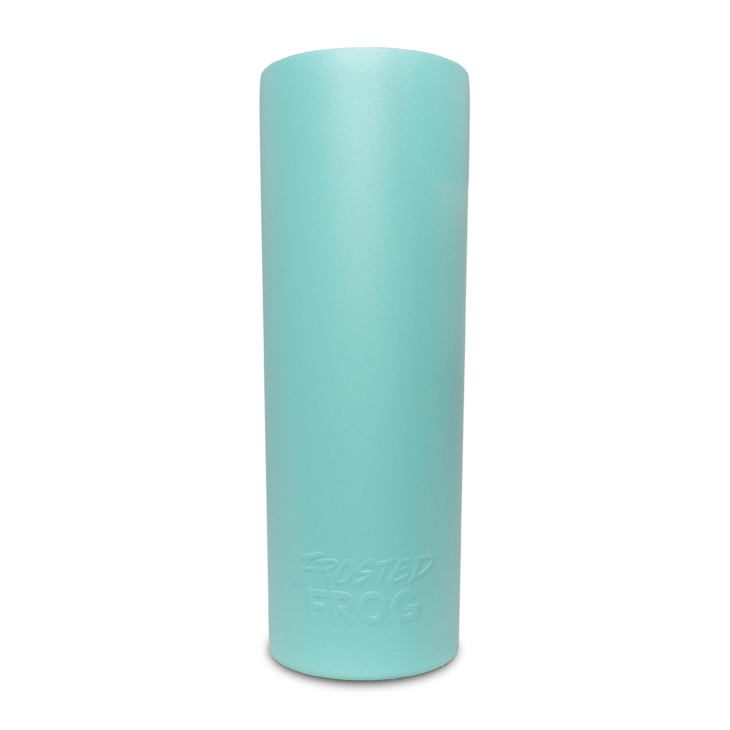 20oz Stainless Steel Ocean Blue Slim Tumbler - Vacuum Insulated Travel Mug with Straw & Lid - Keeps Drinks Hot/Cold for Hours - Perfect for Office, Gym, Hiking & Outdoor Activities