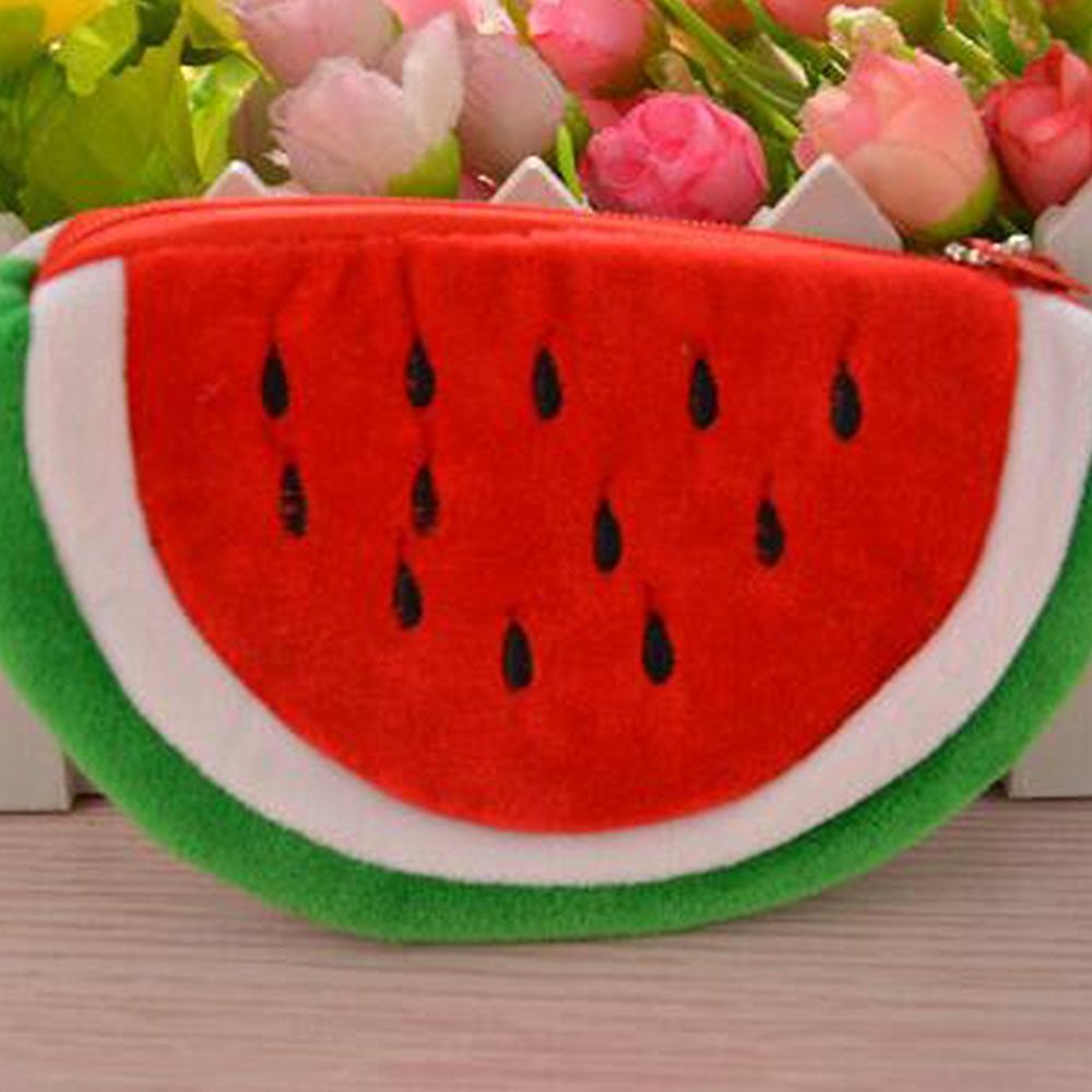 Portable Watermelon Makeup Pouch - Travel Toiletry Bag for Women, Cosmetic Organizer, Clutch Handbag, Coin Purse & Pencil Case (Red) - High-Quality & Practical for Daily Use, Travel & Gift Ideas