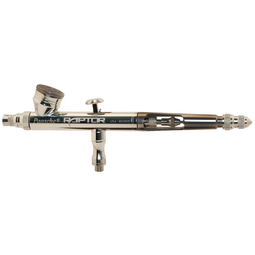 Paasche RG-3S Professional Airbrush Kit with 3 Nozzle Sizes - Perfect for Model Painting, Cake Decorating & Tattoo Art (Includes Hose & Case)