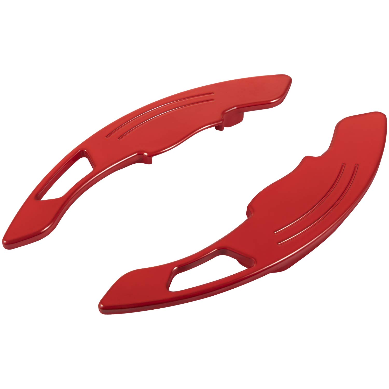 High-Performance Red Aluminum Steering Wheel Paddle Shifter Extension Cover - Interior Upgrade for Honda Accord, Civic, Insight, CR-V - Perfect for Racing & Enhanced Driving Experience