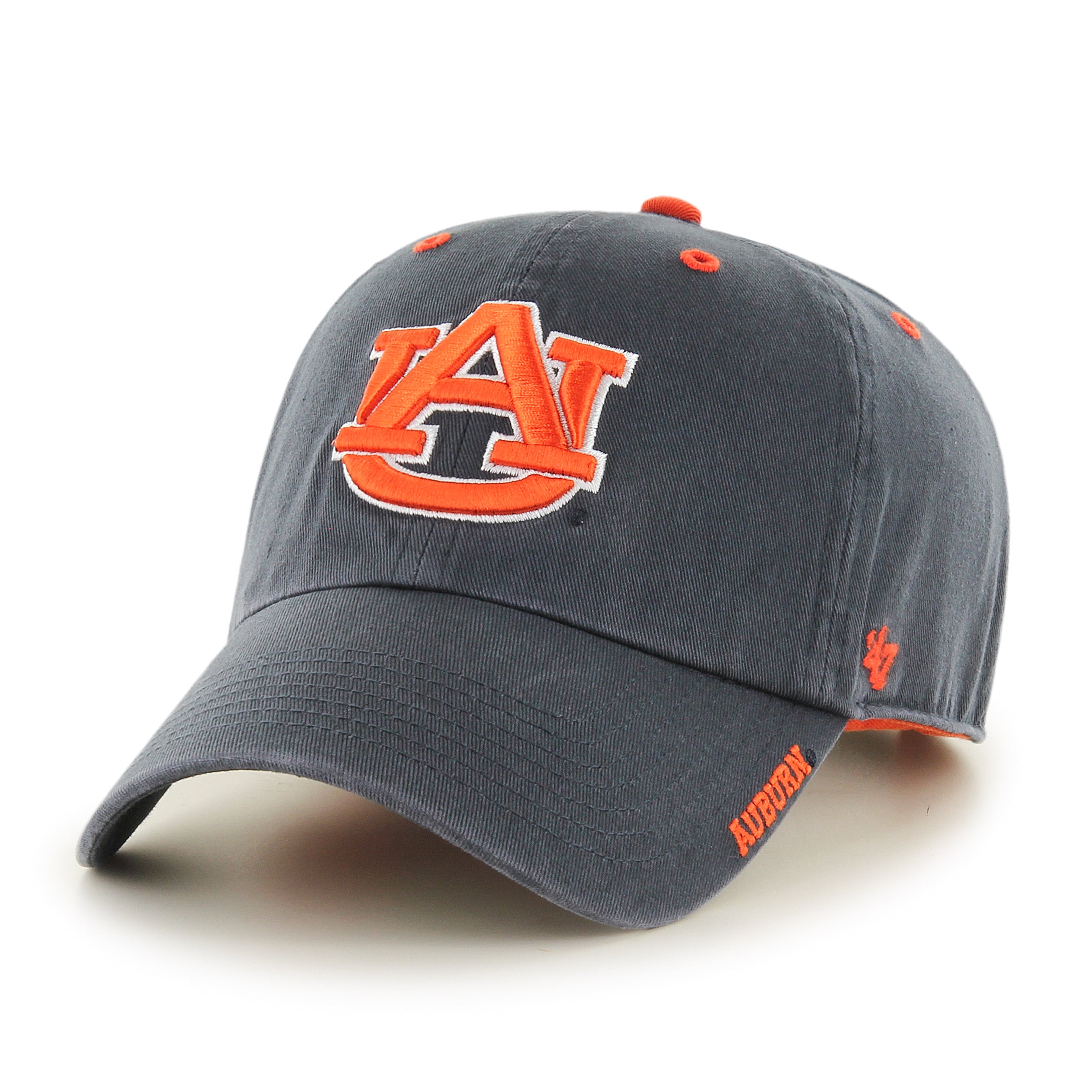 47 Brand Auburn Tigers Cleanup Adjustable Hat - Vintage Navy Baseball Cap for Men & Women - Perfect for Game Day, Tailgating & Casual Wear