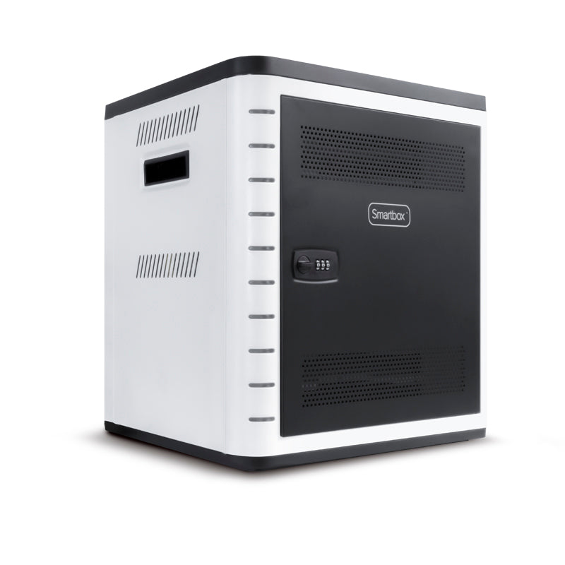 10-Bay Smart Charging Cabinet for Android & iPad - Sync & Charge with Combination Lock | Secure Device Storage for Schools, Offices & Retail Stores