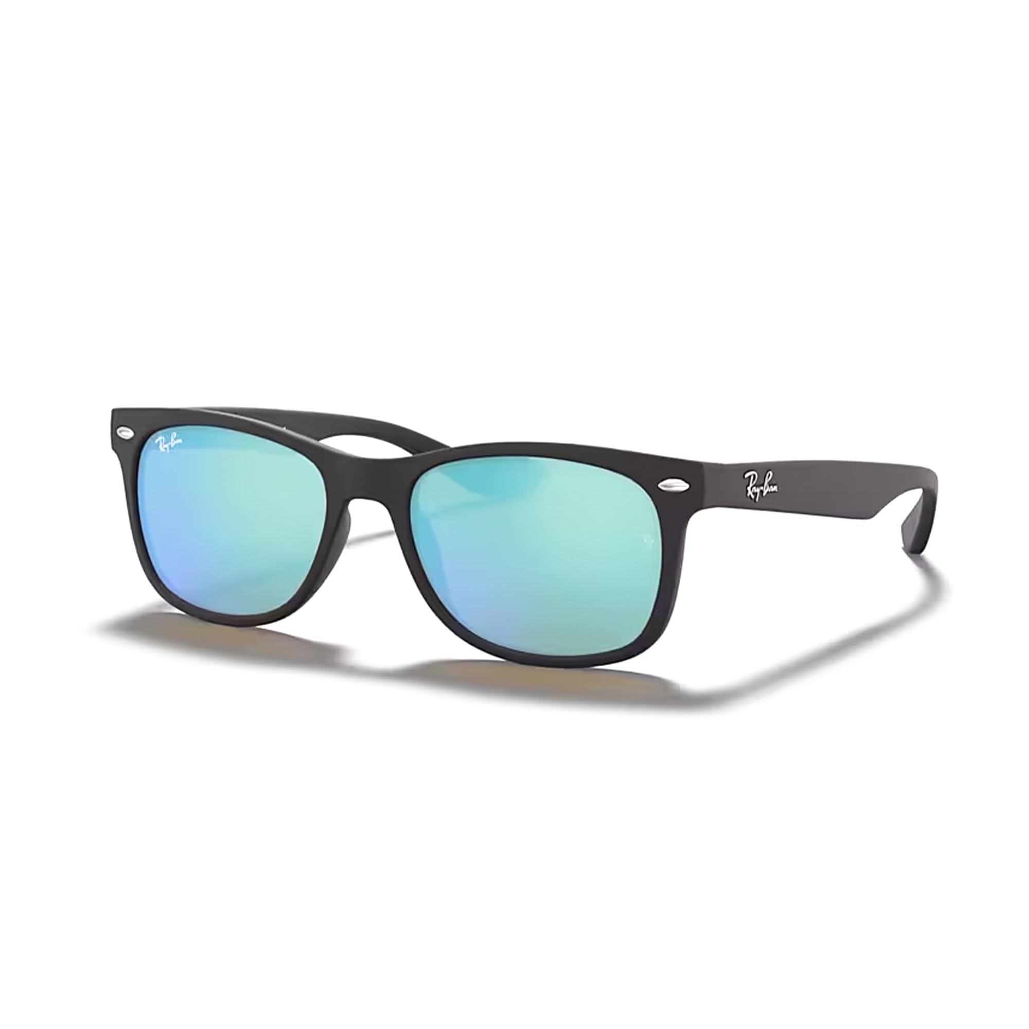 Ray-Ban Junior XS Kids' New Wayfarer RJ9052S Square Sunglasses for Small Boys & Girls – UV Protection, Lightweight & Durable – Perfect for Outdoor Play, Beach & School Activities + Includes DIW Kit