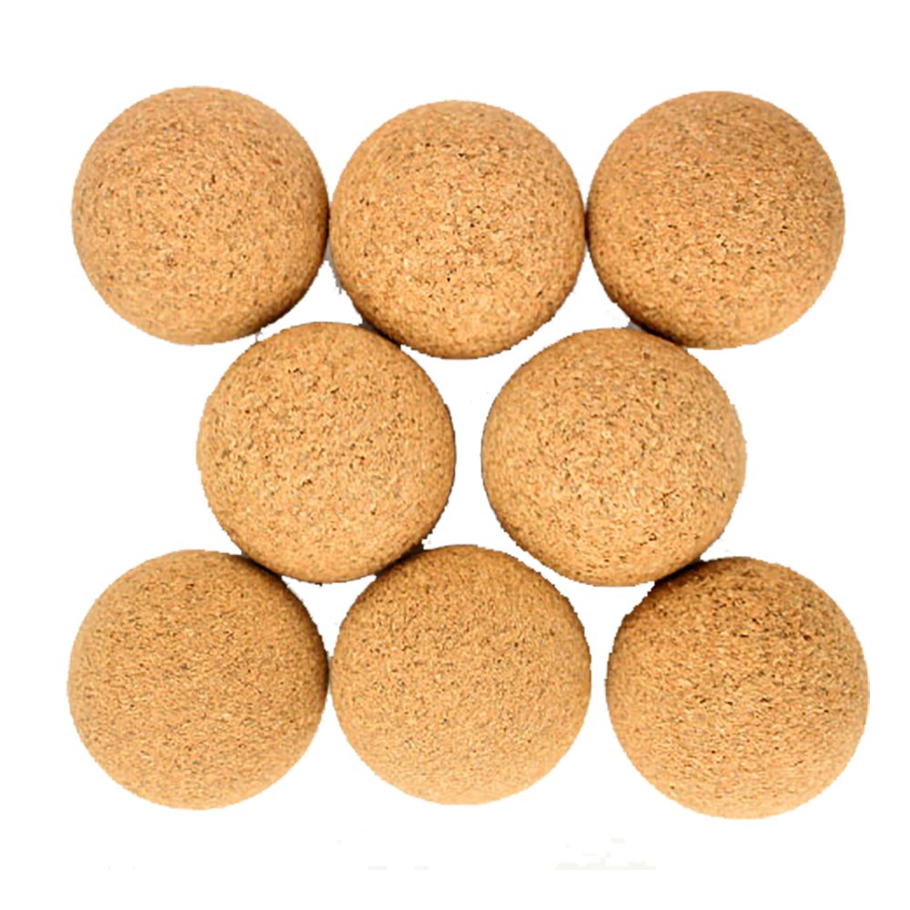 Premium Natural Cork Foosballs - 8-Pack for Shelti, Tornado & Dynamo Foosball Tables | Durable Game Balls for Home, Office & Arcade Entertainment