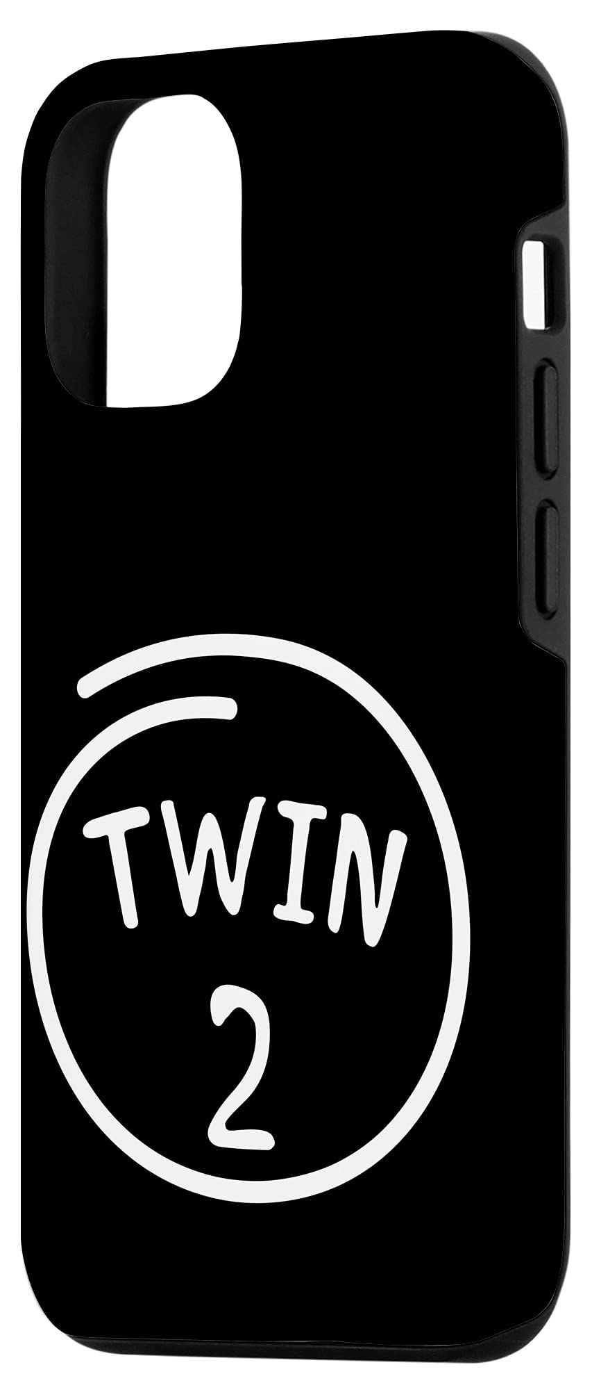 Funny Matching iPhone 12/12 Pro Cases for Twins & Siblings - Cute Family Twin Phone Covers for Couples, Best Friends & Family Photos