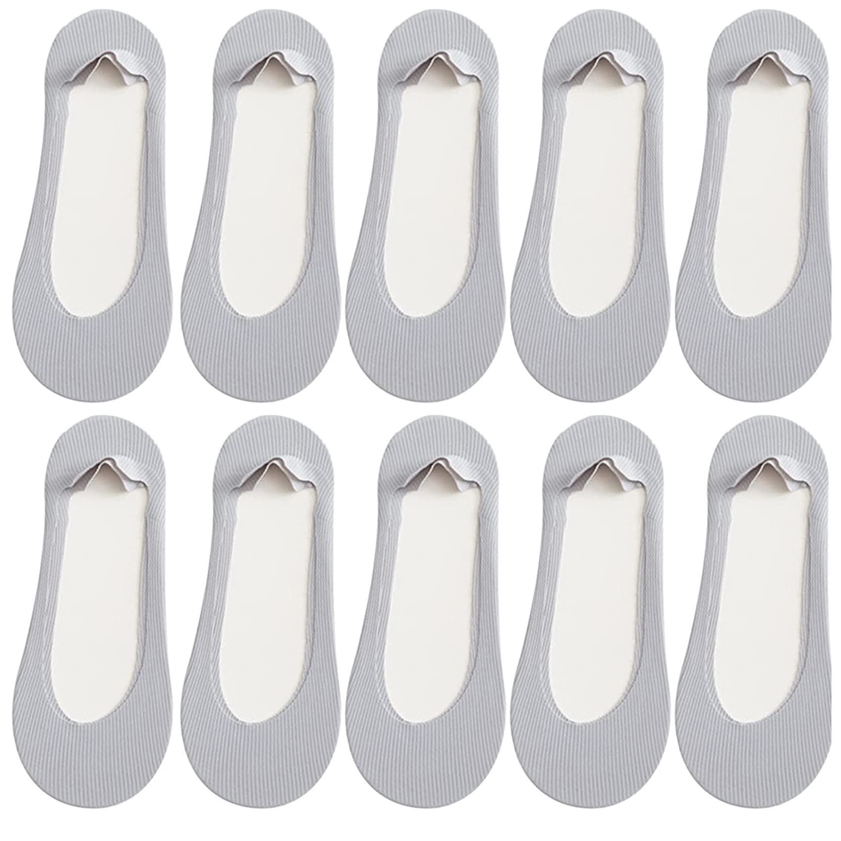 Invisible Non-slip No Show Socks for Women - Ultra Low Cut Ice Silk Liner Socks for Shoes & Sneakers