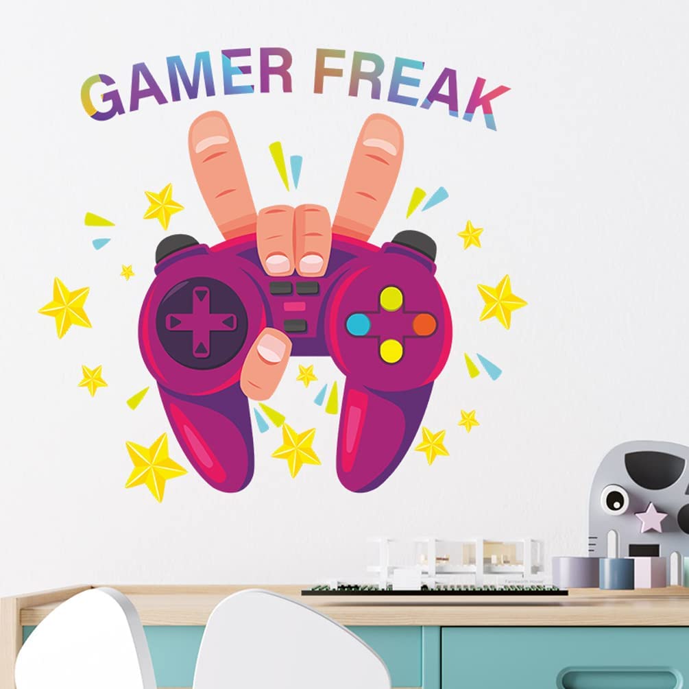 DEKOSH Gaming Room Decor Full Set for Boys - 35-Piece Gamer Wall Art & Sticker Bundle for Bedroom, Man Cave, and Game Room - Perfect for Teen & Adult Gamers