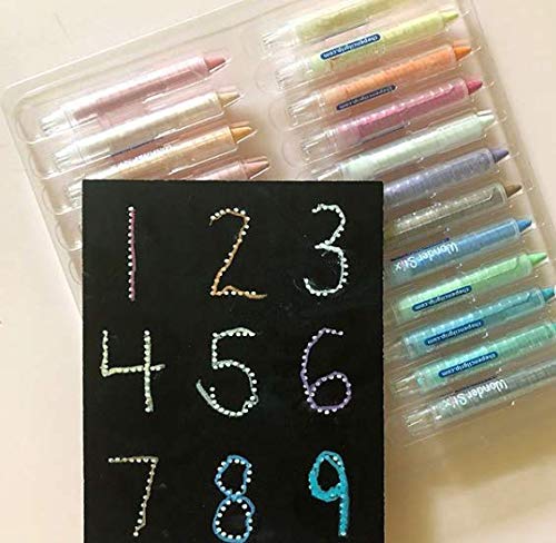 Wonder Stix Dustless Chalk Crayons - 24 Pack Pastel Colors | Non-Toxic, No Mess Art Supplies for Kids | Perfect for Sidewalk Drawing, Classroom Activities & Home Crafts