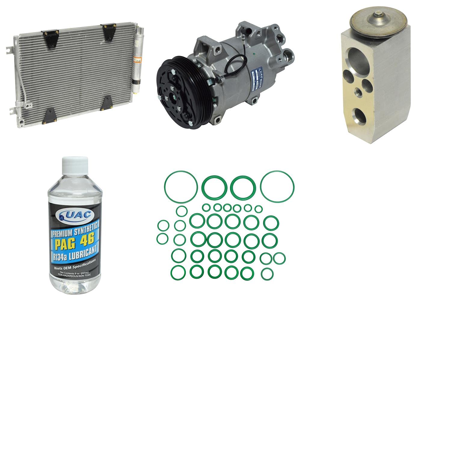 HVAC A/C Compressor and Condenser Replacement Kit - Compatible with [Vehicle Models] - High Performance Auto AC Parts for Summer Cooling - Perfect for Car AC Repair and Maintenance