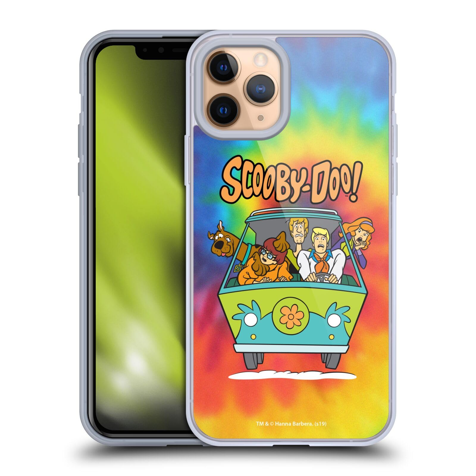 Head Case Designs Scooby-Doo Tie Dye Mystery Inc. iPhone 11 Pro Case - Officially Licensed Soft Gel Cover for Daily Protection & Fun Style