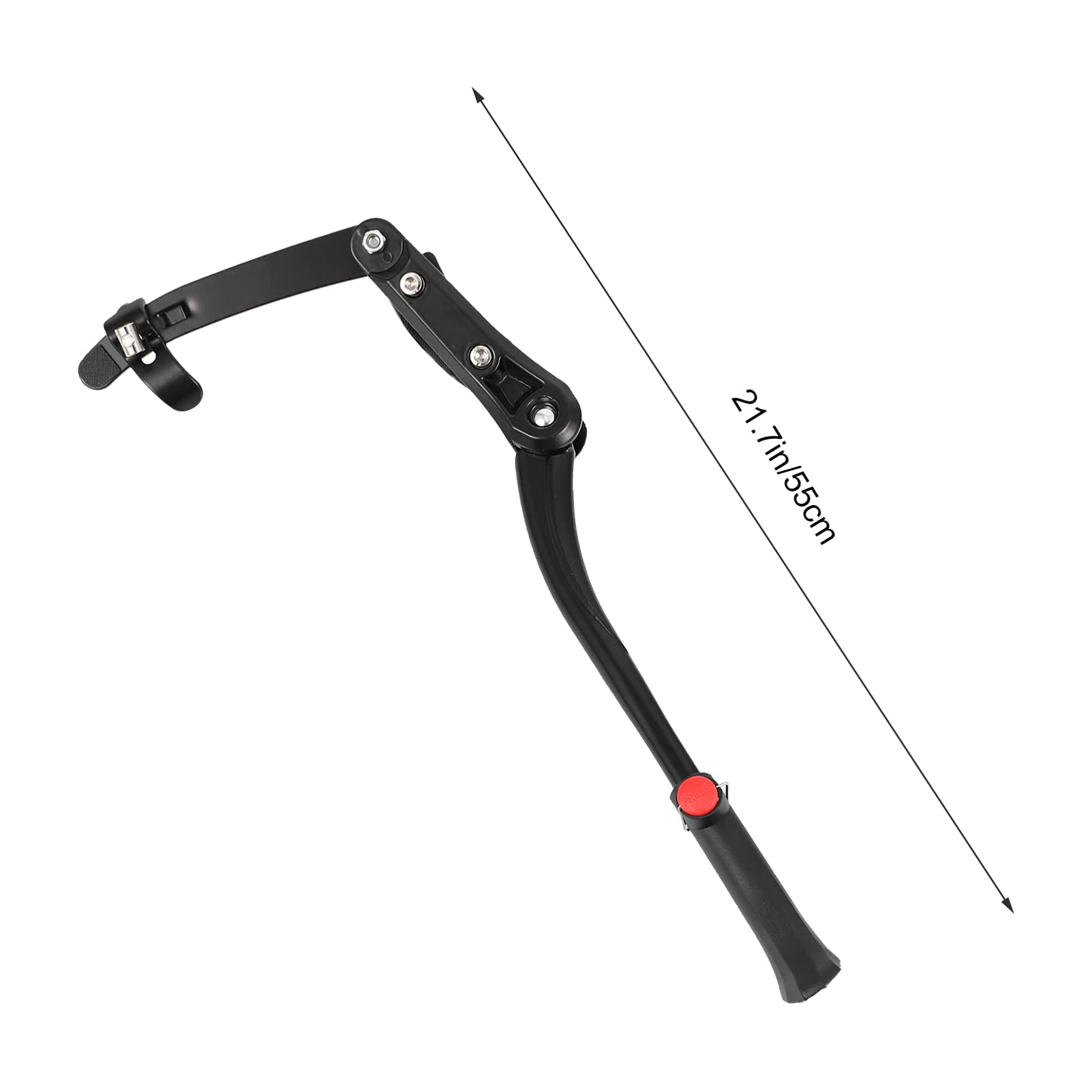Adjustable Bicycle Kickstand - Heavy Duty Alloy Bike Side Stand with Foldable Design for Kids & Adult Bikes - Perfect for Parking, Exercise Bikes, and Outdoor Cycling Accessories