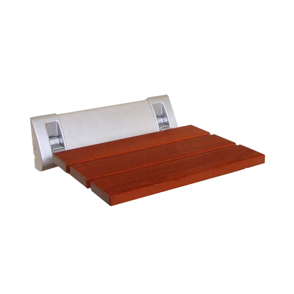 Foldable Wall-Mounted Shower Seat - Waterproof Wooden Shower Stool for Elderly, Pregnant Women & Disabled - 330 lbs Weight Capacity - Bathroom Safety Bench for Seniors & Mobility Assistance - Perfect for Small Showers & Accessible Bathing