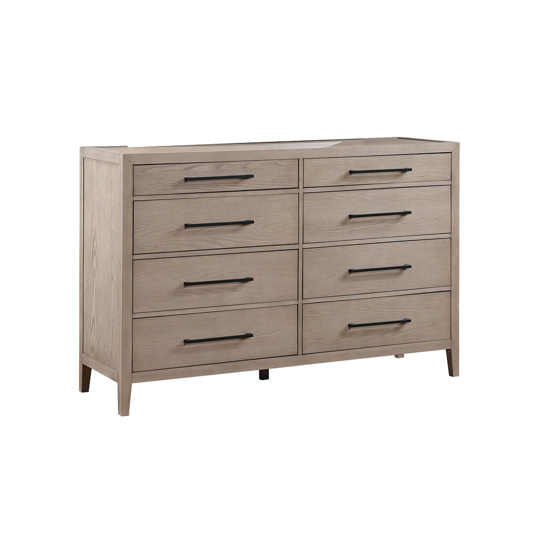 Bella Bedroom Group - Queen Size Bed Frame, Nightstand & Dresser Set - Modern Farmhouse Bedroom Furniture for Home Decor & Comfort