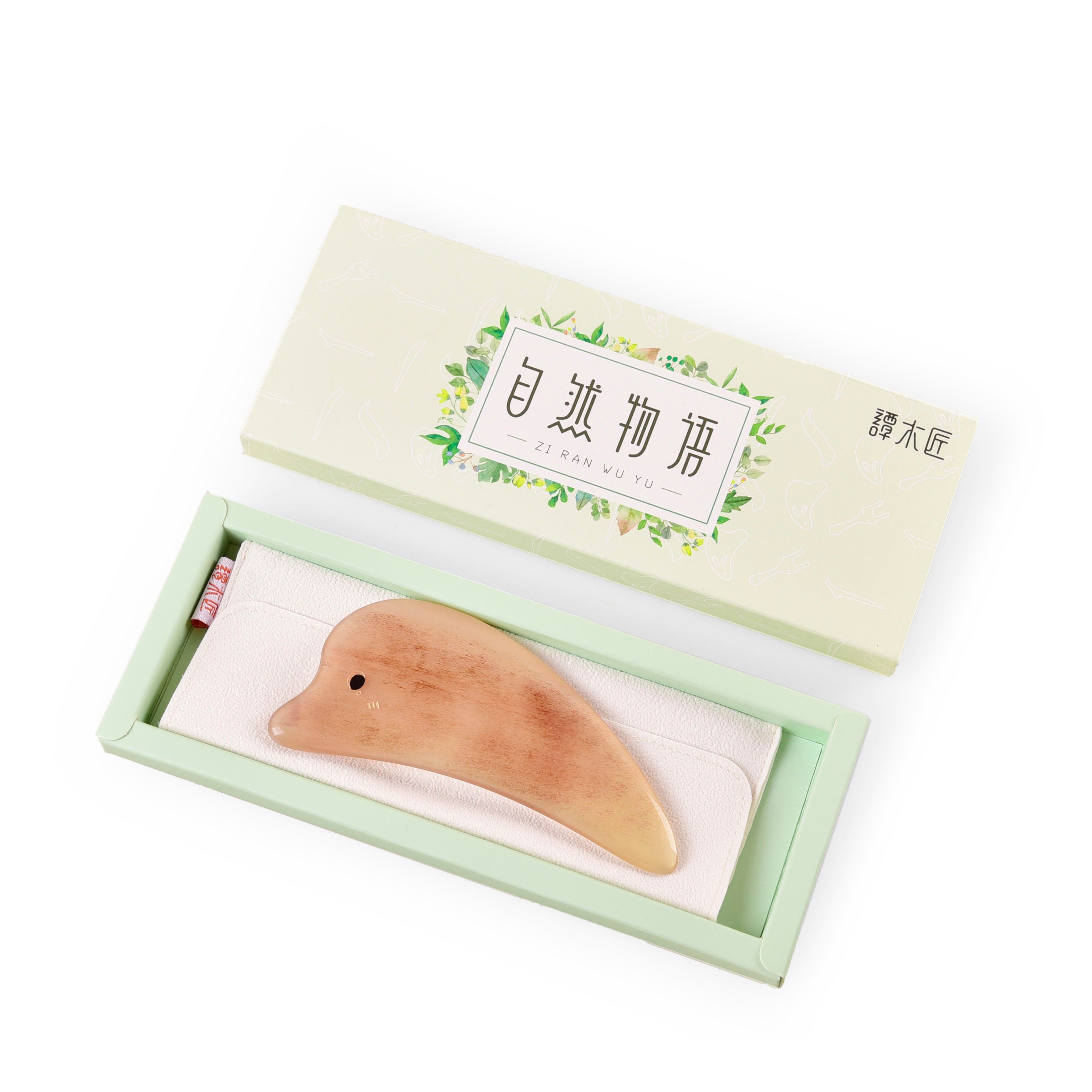 Premium Dolphin Gua Sha Board for Face & Body - Natural Jade Stone Massage Tool for Relaxation & Skincare - Perfect for Home Spa, Self-Care, and Beauty Routine