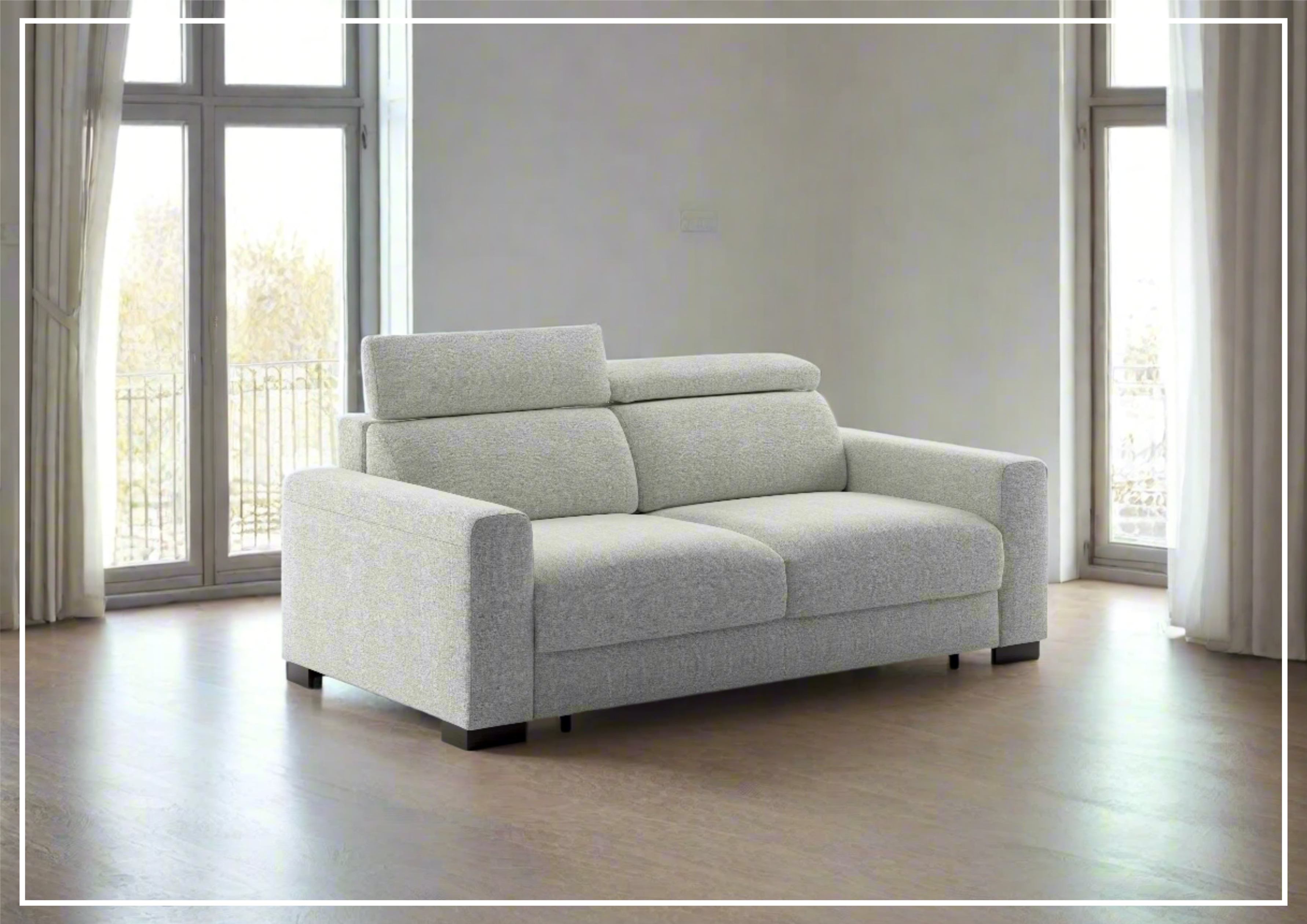Luonto Elliot Queen Size Sleeper Sofa with Hybrid Deluxe Function - Convertible Sofa Bed for Small Spaces, Guest Room & Apartment Living - Comfortable Modern Furniture for Home & Office