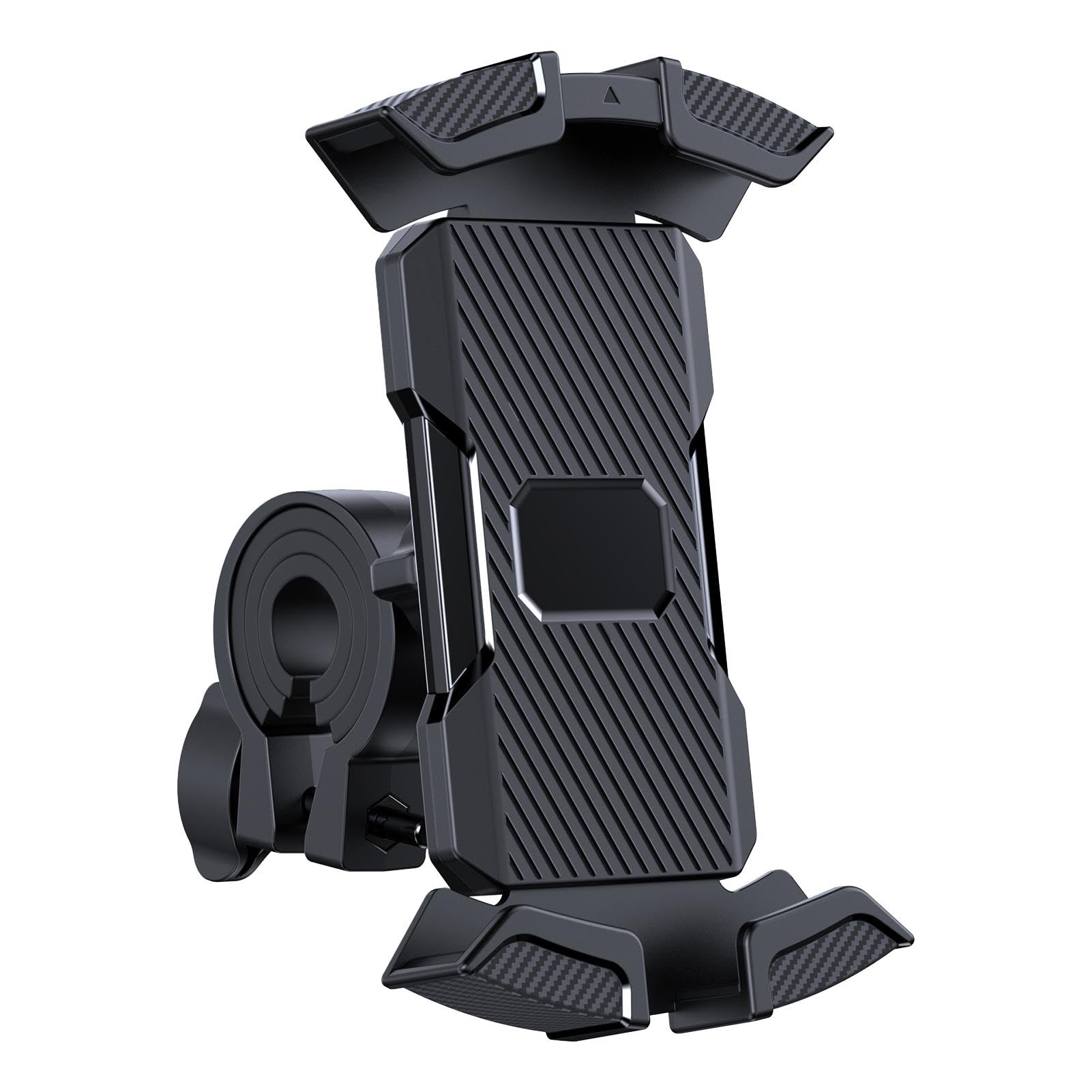 360° Rotating Shockproof Motorcycle Phone Mount - Universal Bike Handlebar Phone Holder for iPhone Samsung - Perfect for Commuting, Off-Road & Delivery Riders