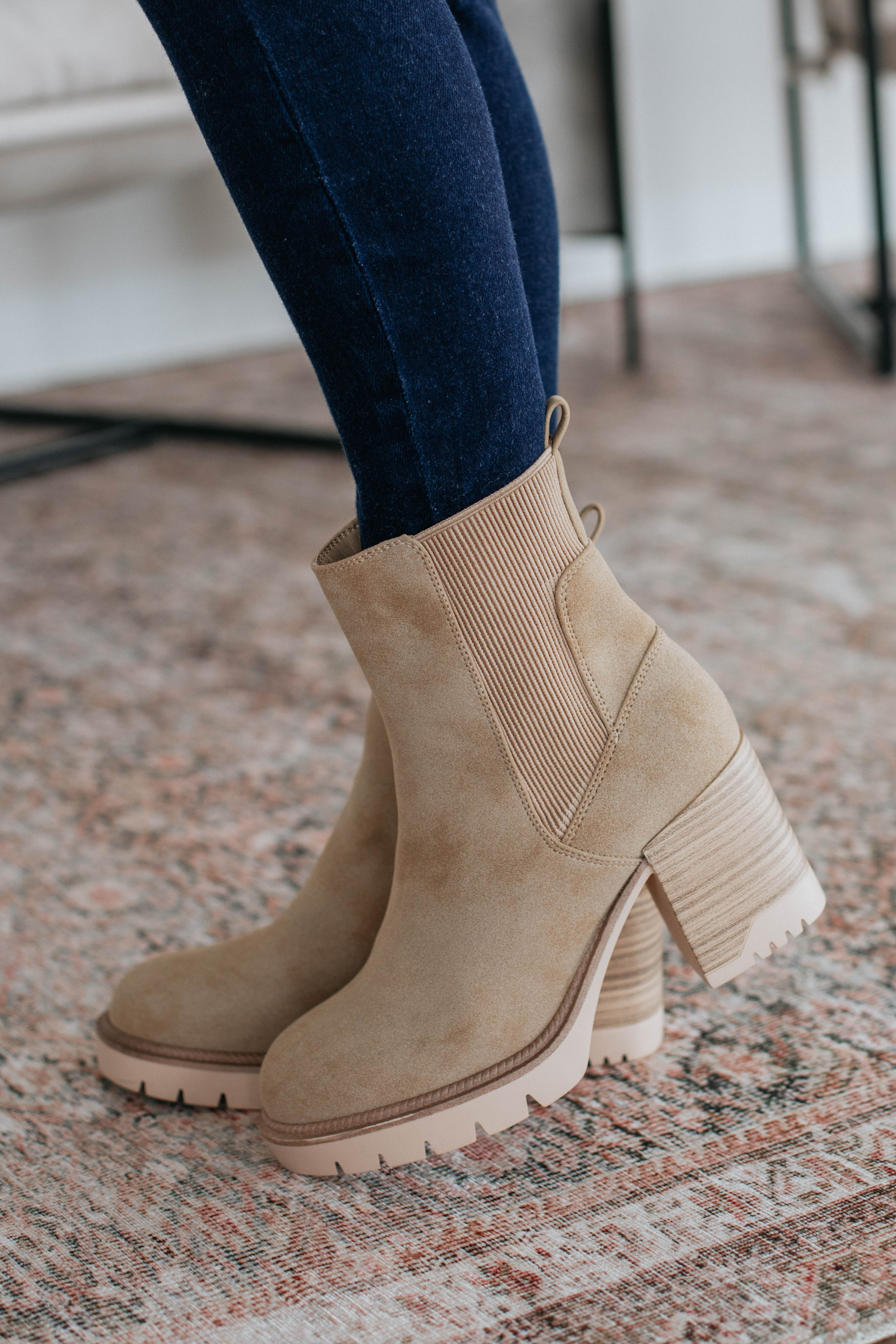 Anywhere With You Boots in Taupe - Stylish & Comfortable Ankle Boots for Women | Perfect for Casual Outings, Work & Travel