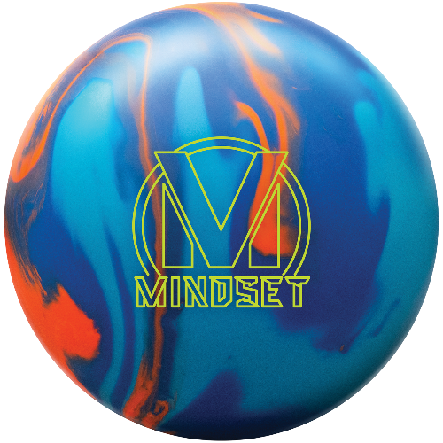 Brunswick Mindset Bowling Ball - Orange, Sky, Royal Blue | High Performance Reactive Resin | Perfect for League Play & Tournaments | Strike More with Precision & Control