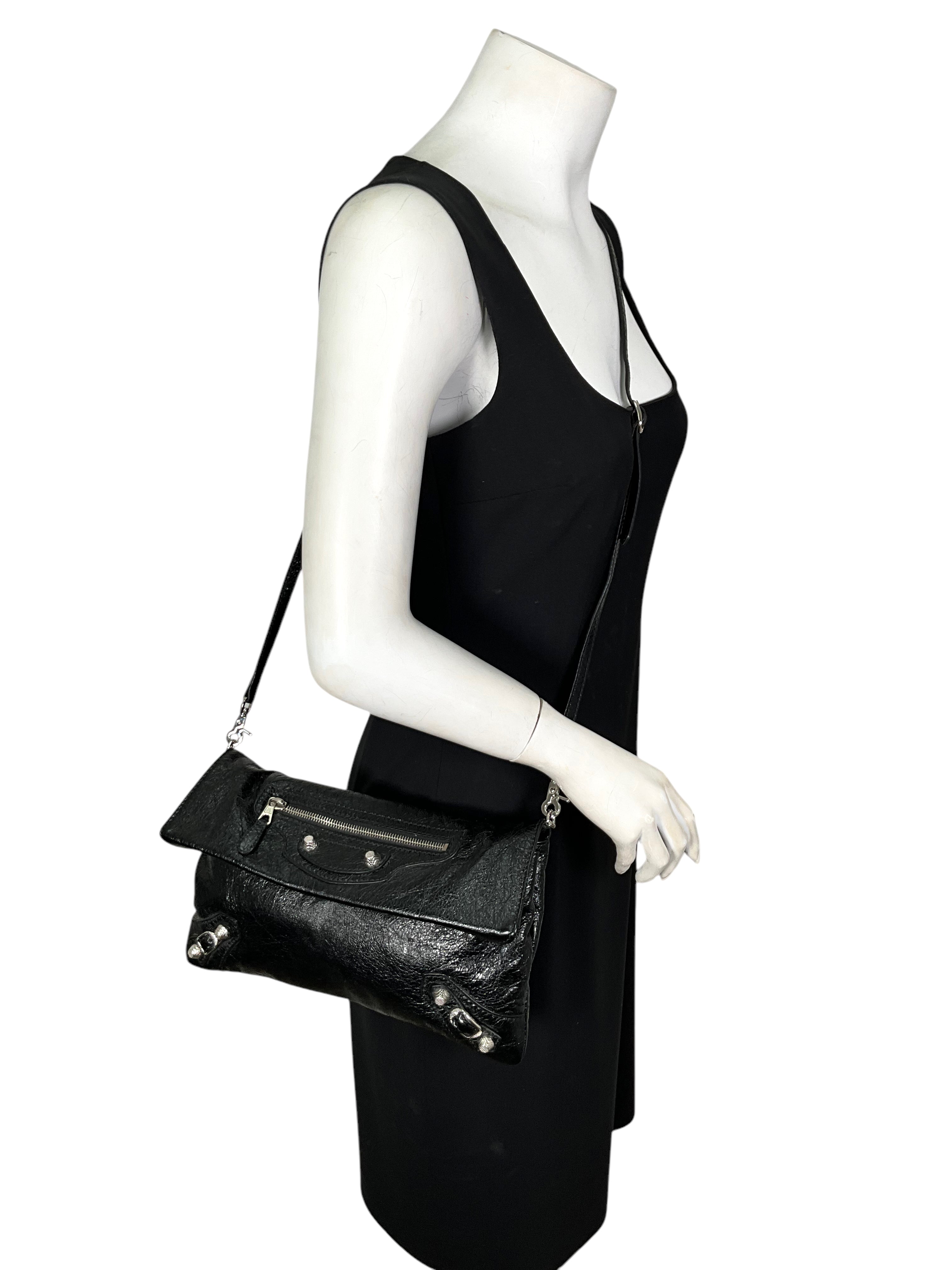 BALENCIAGA Agneau Giant 12 Envelope Strap Clutch Bag - Luxury Designer Handbag for Women, Evening Party & Special Occasions