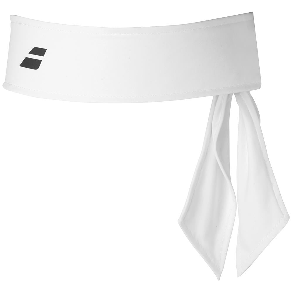 Babolat White Tennis Headband - Moisture Wicking Sports Headband for Men & Women - Perfect for Tennis, Running, and Workouts