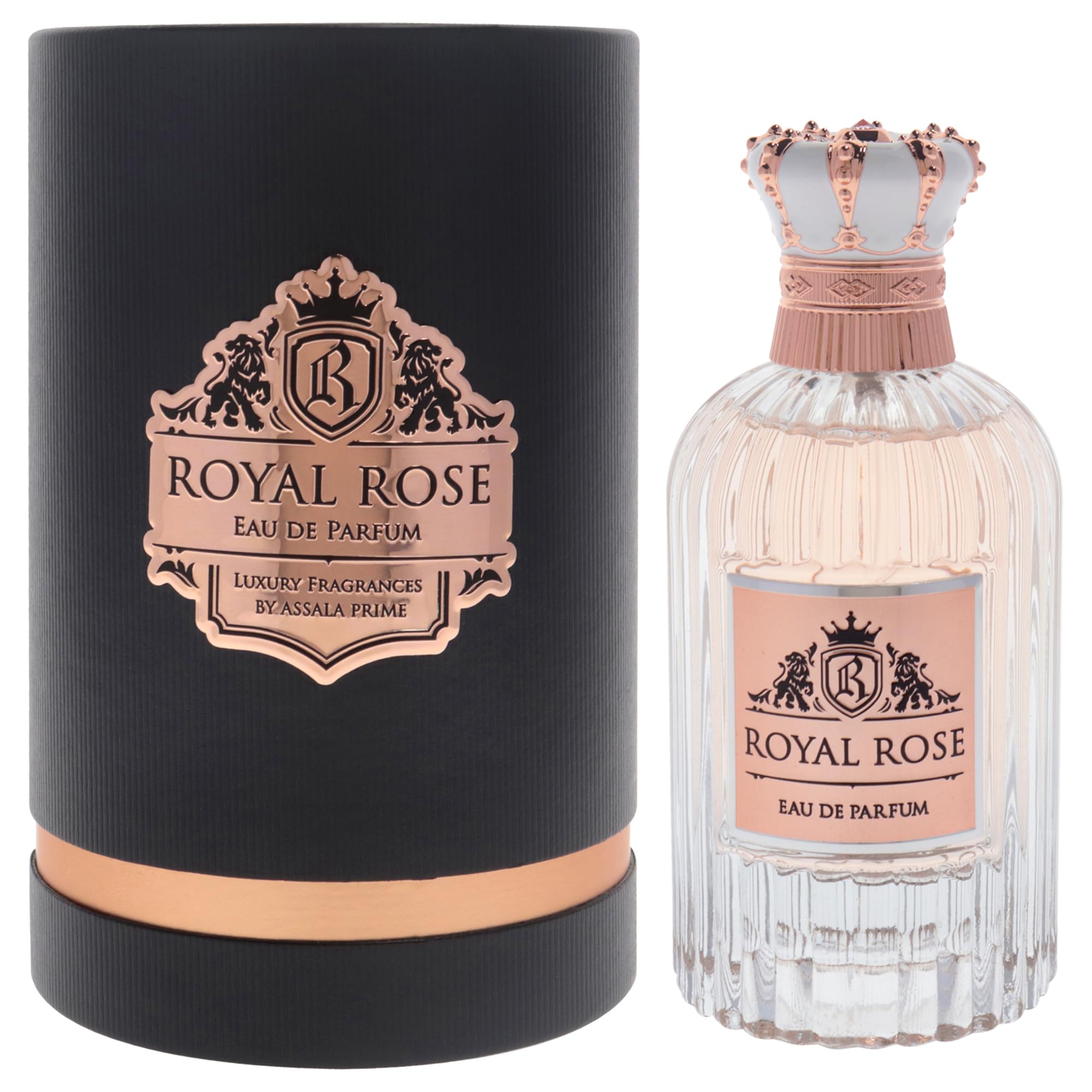 Assala Prime Royal Rose Perfume for Women - 3.3 oz Eau de Parfum Spray | Floral Fragrance for Date Night & Special Occasions