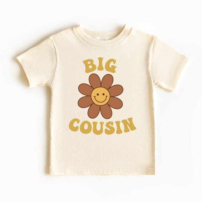 Vintage Floral Big Cousin T-Shirt - Comfortable & Stylish Retro Graphic Tee for Men & Women - Perfect for Casual Wear, Family Gatherings & Summer Outfits