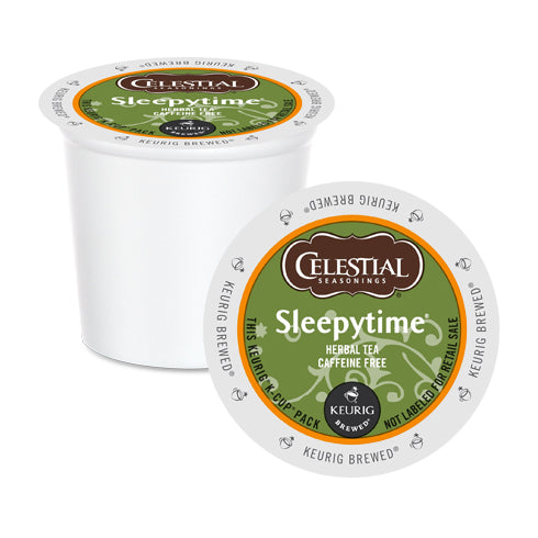 Celestial Seasonings Sleepytime Herbal Tea K-Cup Pods, 24 Count - Relaxing Chamomile & Mint Blend for Stress Relief & Better Sleep - Perfect for Nighttime, Office, or Travel Use